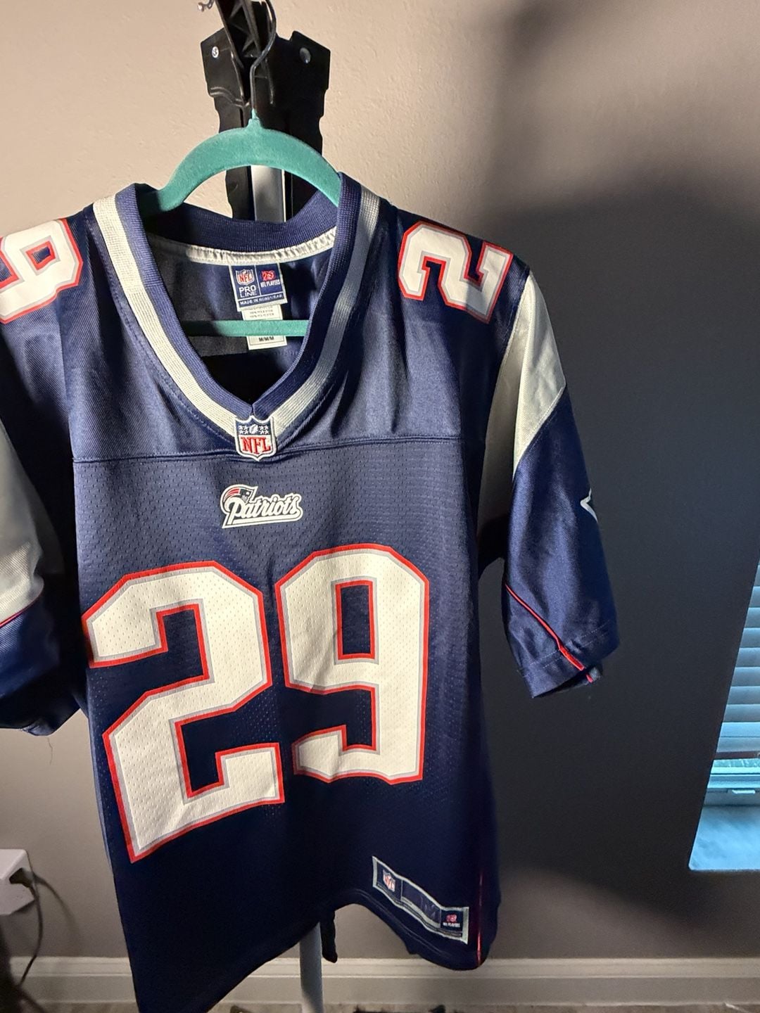 NFL Pro Line New England Patriots Jersey Size M Blue #29 5