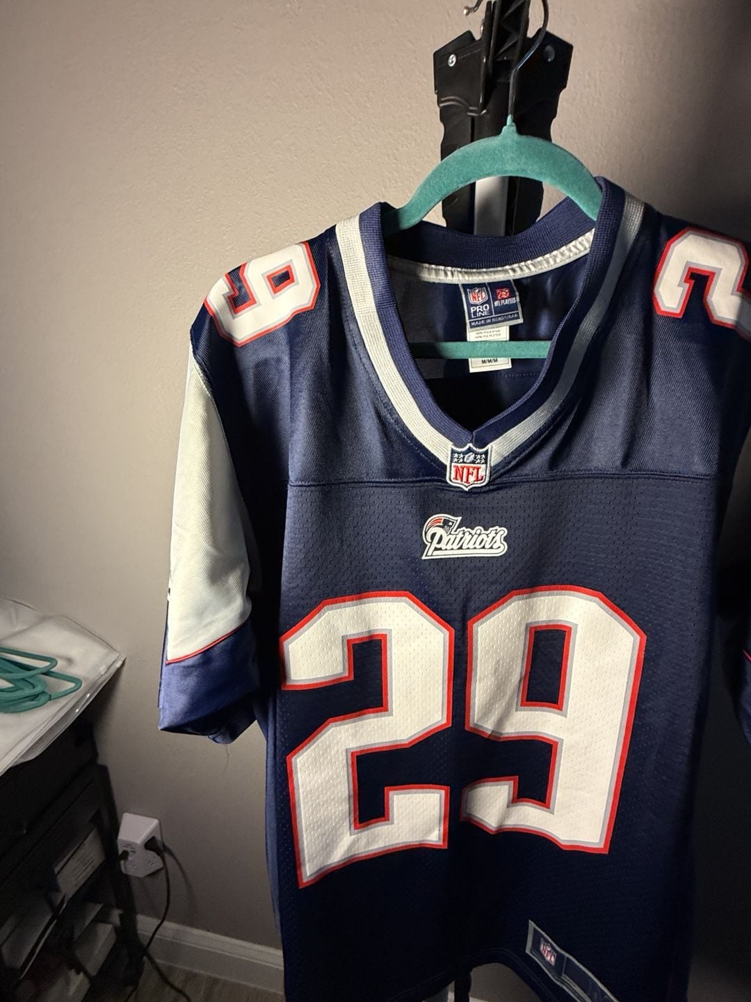 NFL Pro Line New England Patriots Jersey Size M Blue #29 6