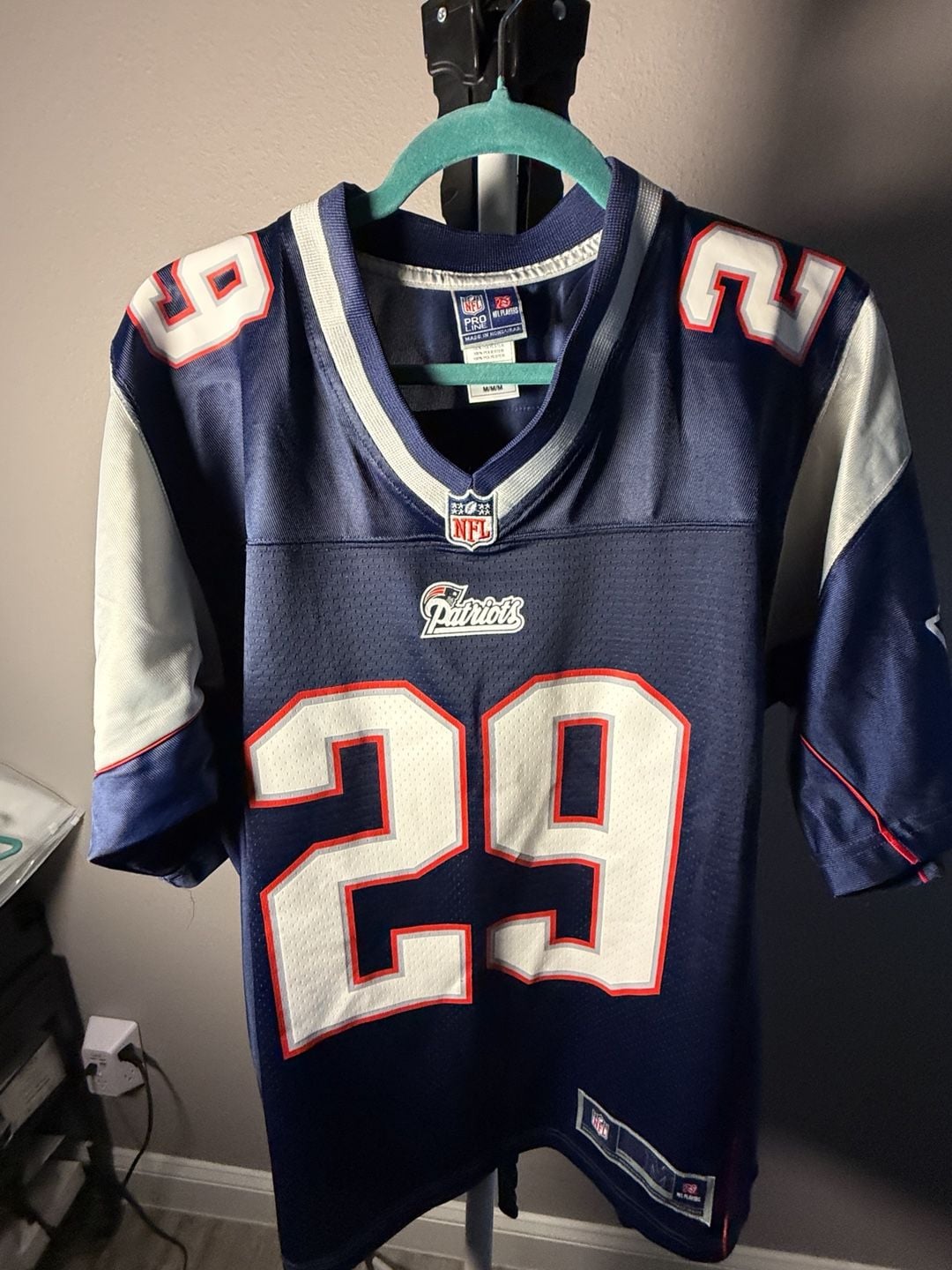 NFL Pro Line New England Patriots Jersey Size M Blue #29 7