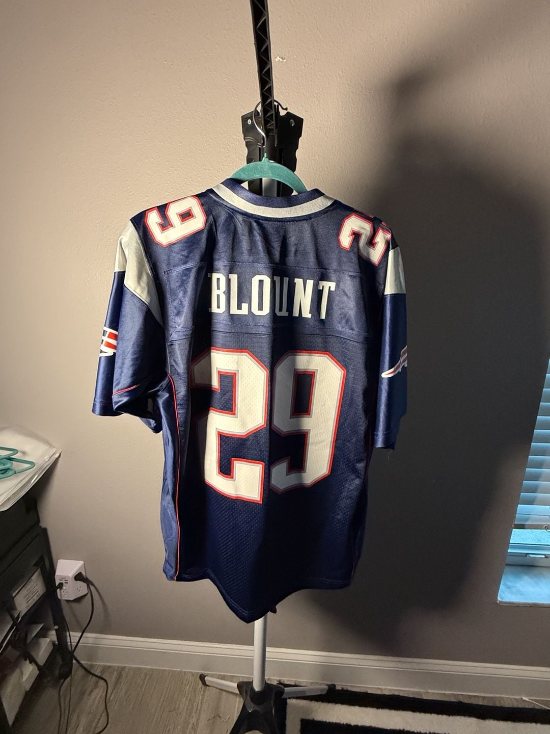 NFL Pro Line New England Patriots Jersey Size M Blue #29 8