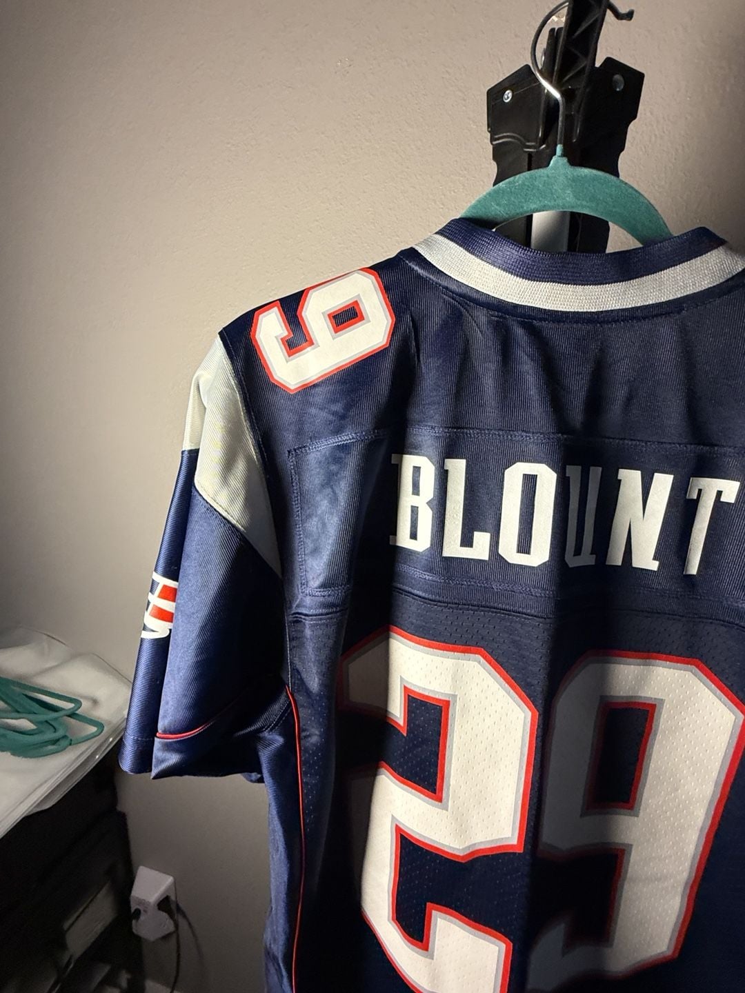 NFL Pro Line New England Patriots Jersey Size M Blue #29 10