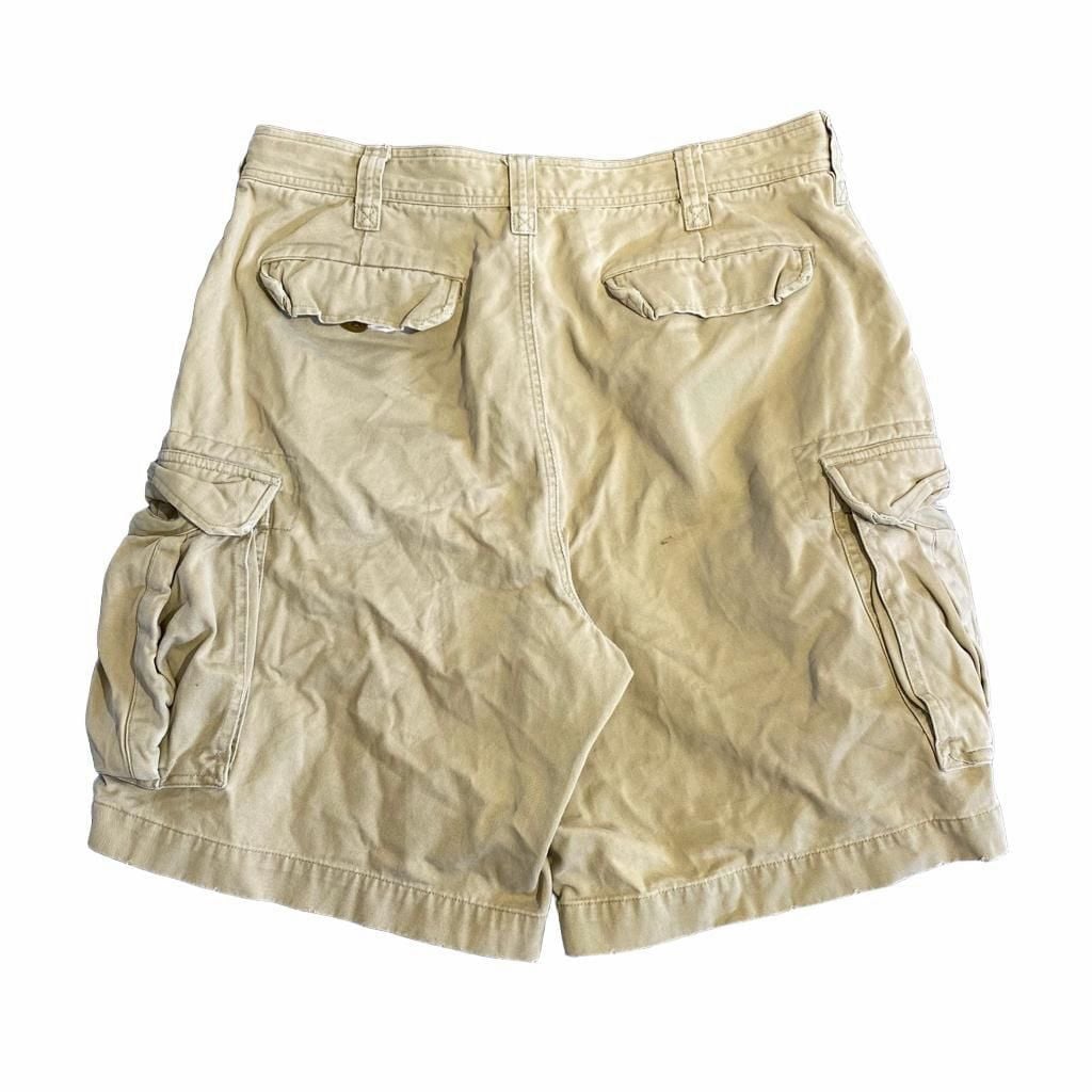 Abercrombie & Fitch Cargo Shorts Size 34 Tan Cotton Outdoor Goods 3