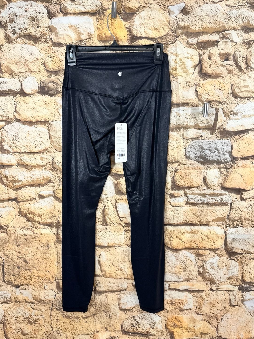 CRZ YOGA Yoga Leggings Size L Black Shimmer 4