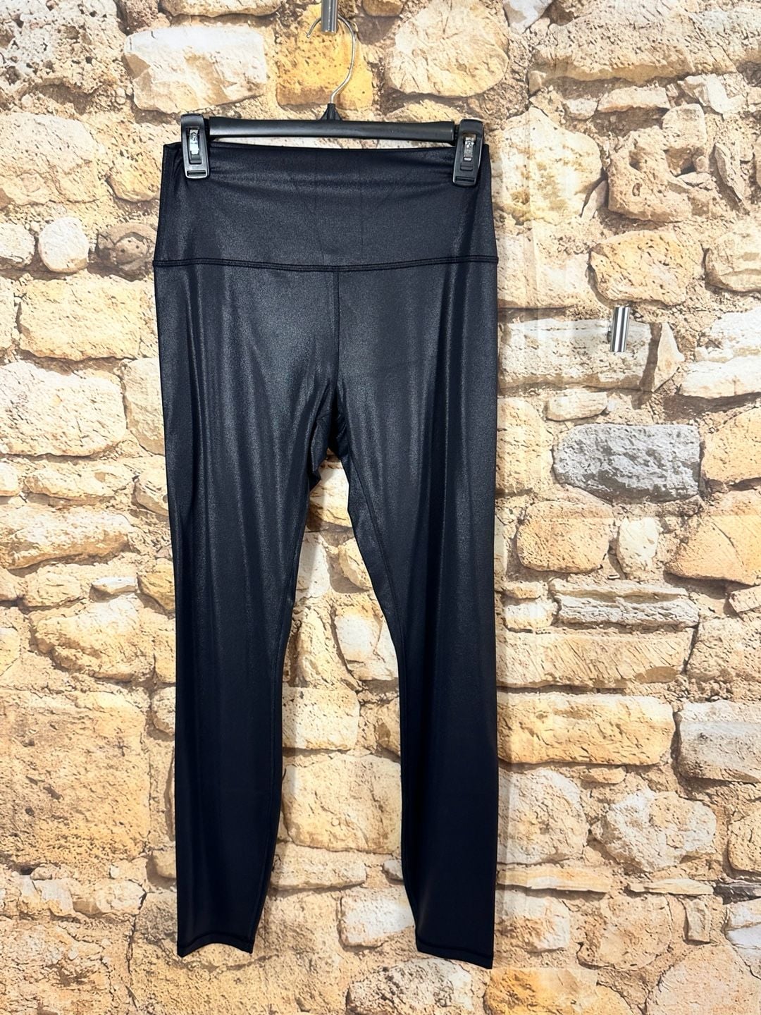 CRZ YOGA Yoga Leggings Size L Black Shimmer 9