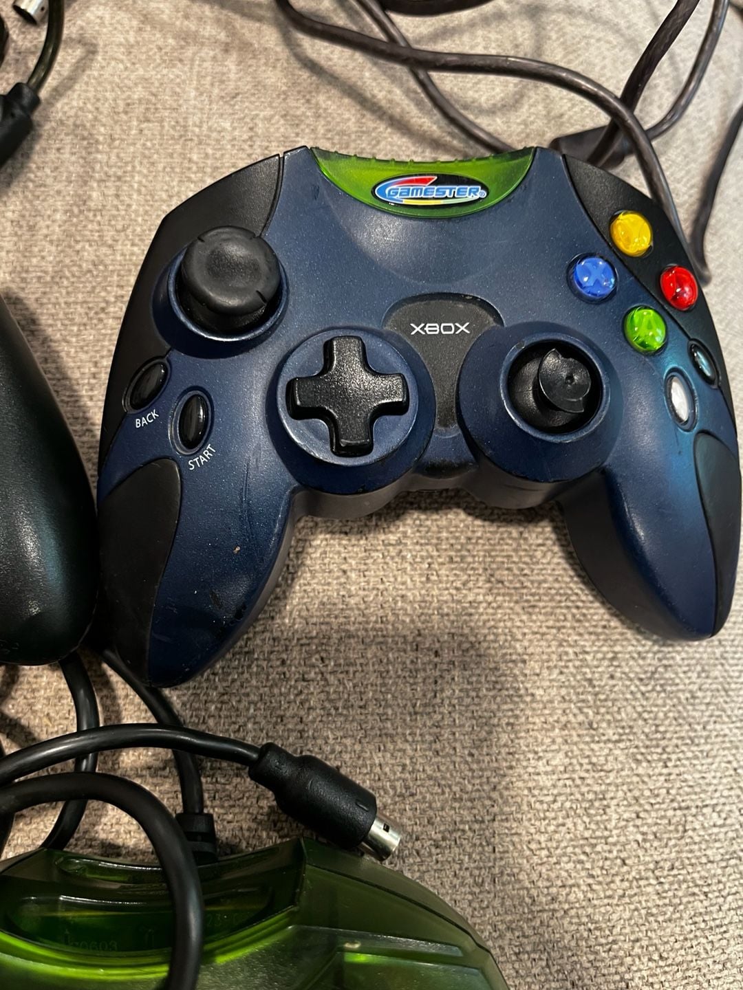 Microsoft Original Xbox Controller Lot Of 3 Wired Gamepads 2