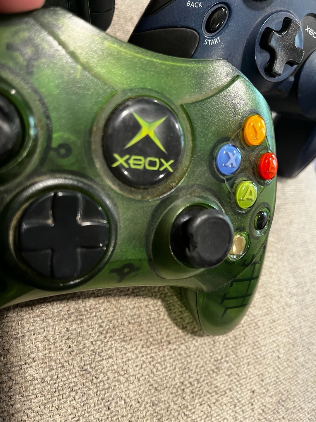 Microsoft Original Xbox Controller Lot Of 3 Wired Gamepads 7