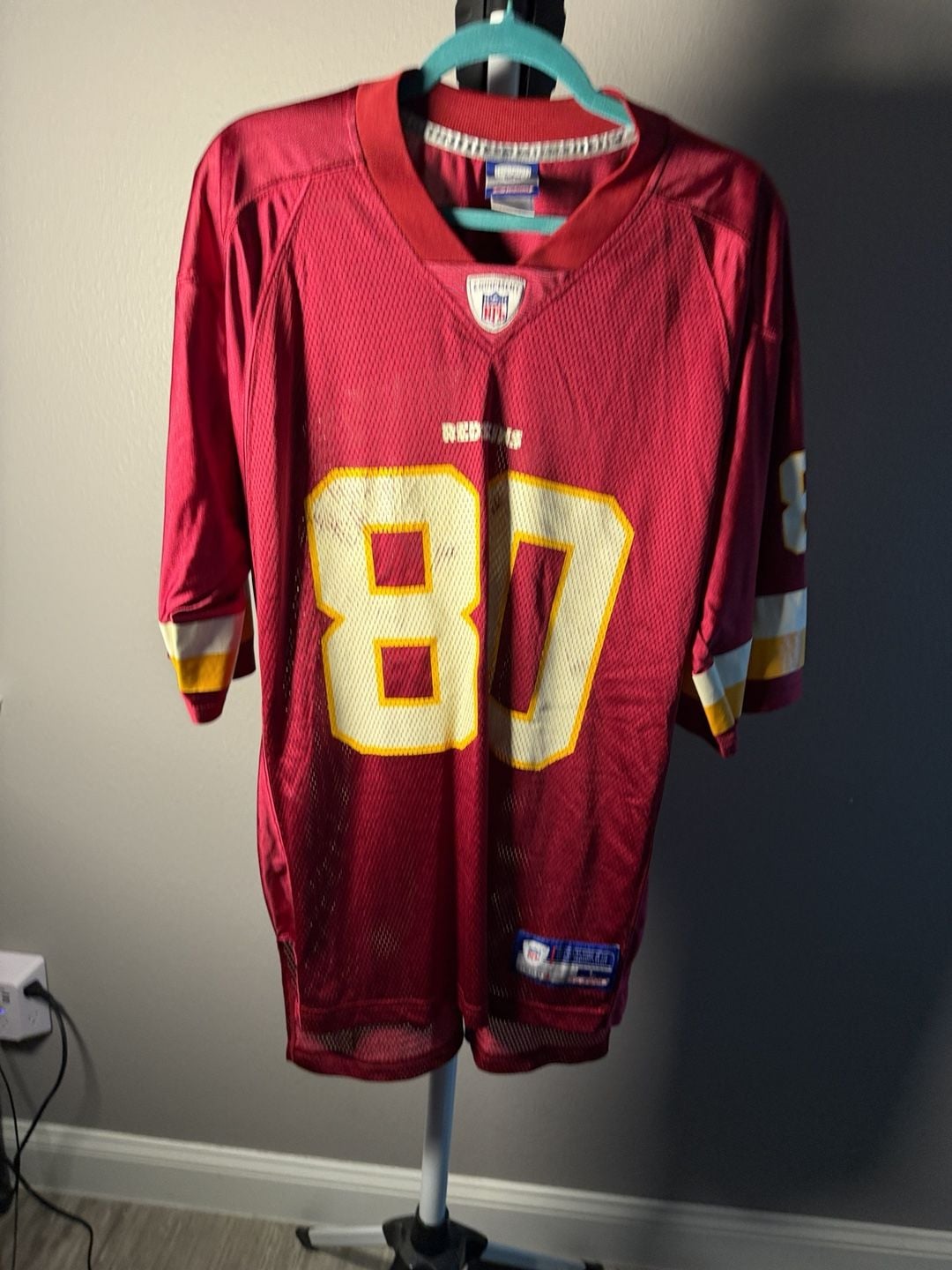 Reebok Washington Redskins 87 Jersey Size L Burgundy NFL Football 2