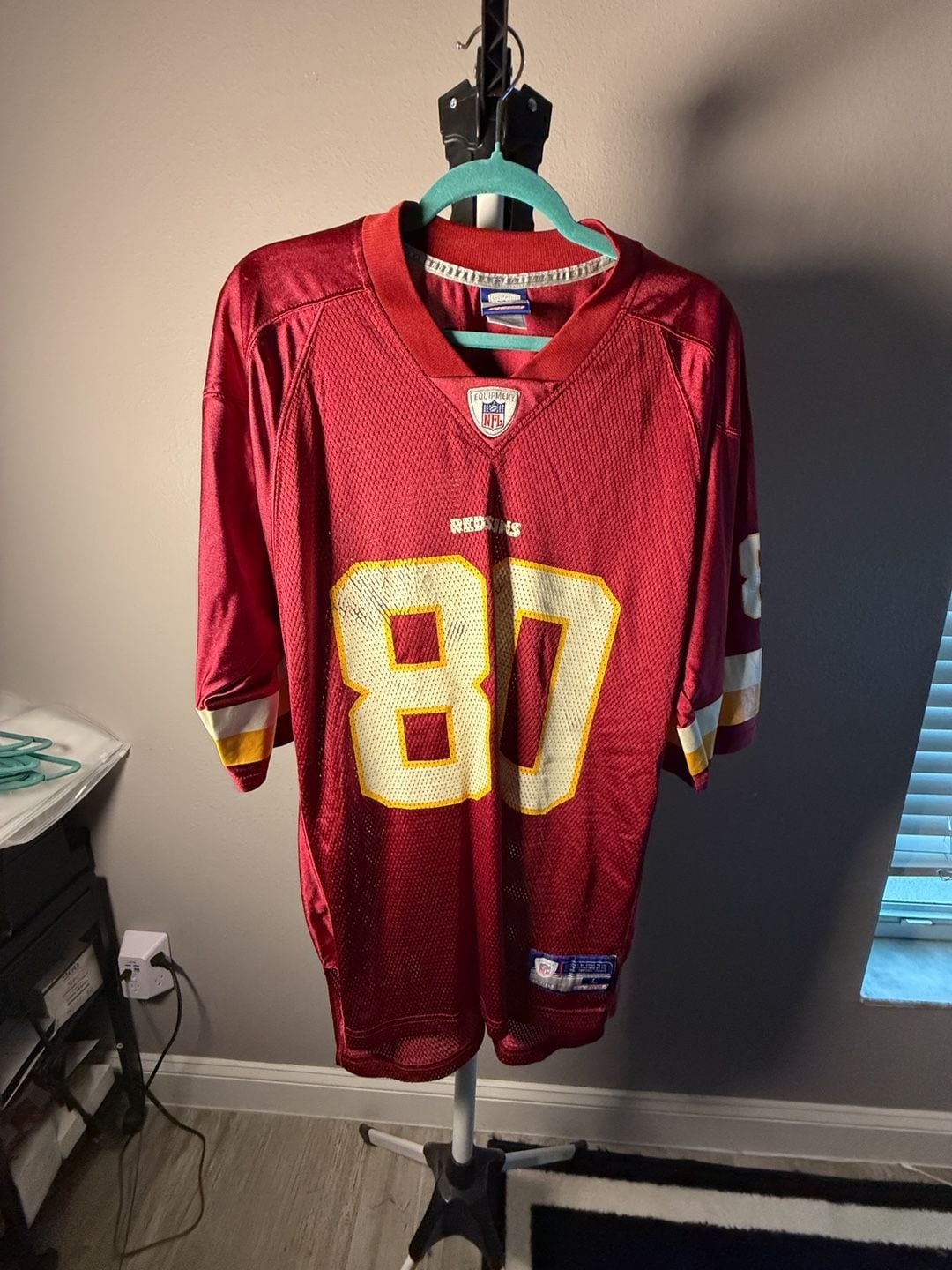 Reebok Washington Redskins 87 Jersey Size L Burgundy NFL Football 3