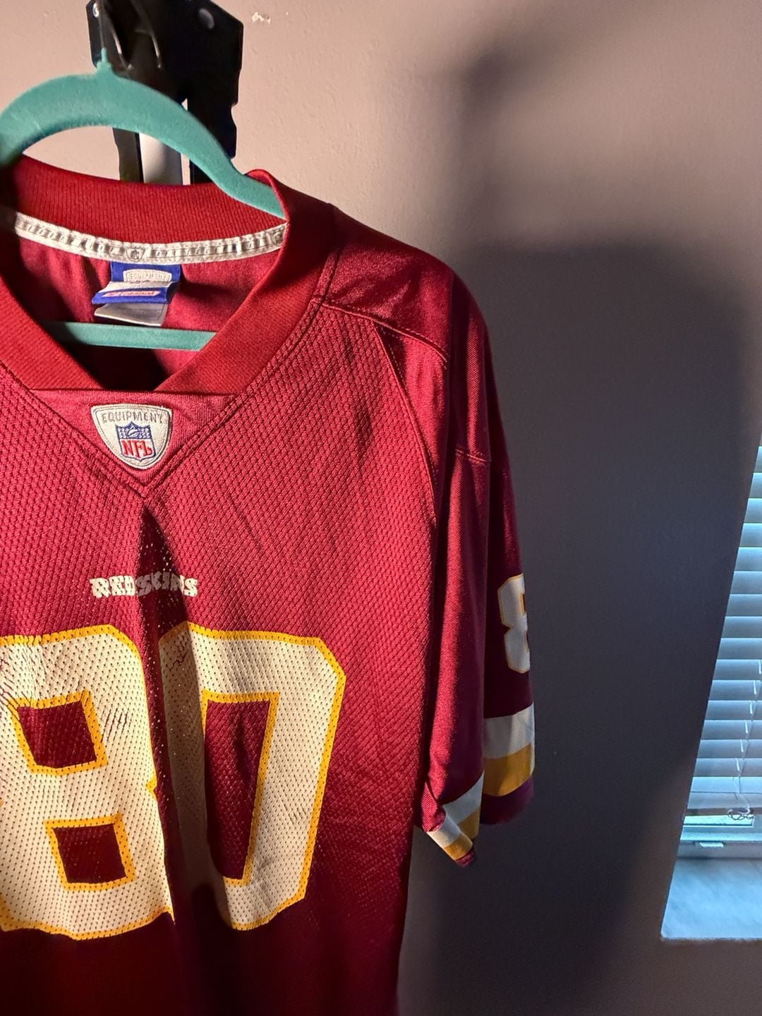 Reebok Washington Redskins 87 Jersey Size L Burgundy NFL Football 5
