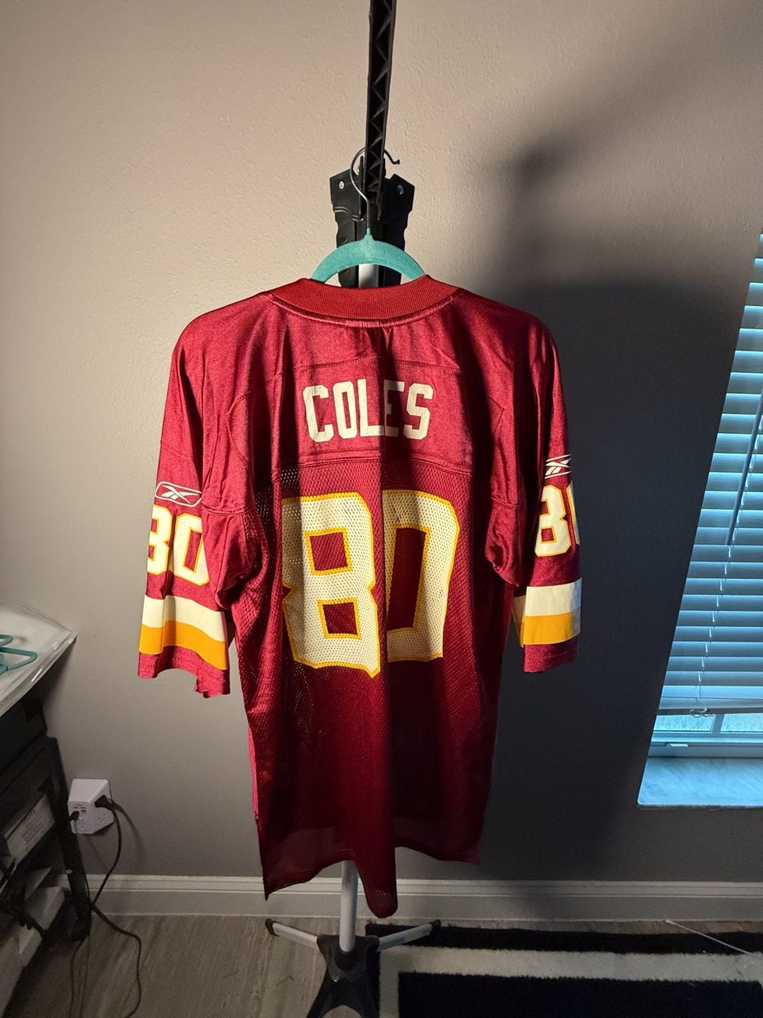 Reebok Washington Redskins 87 Jersey Size L Burgundy NFL Football 9