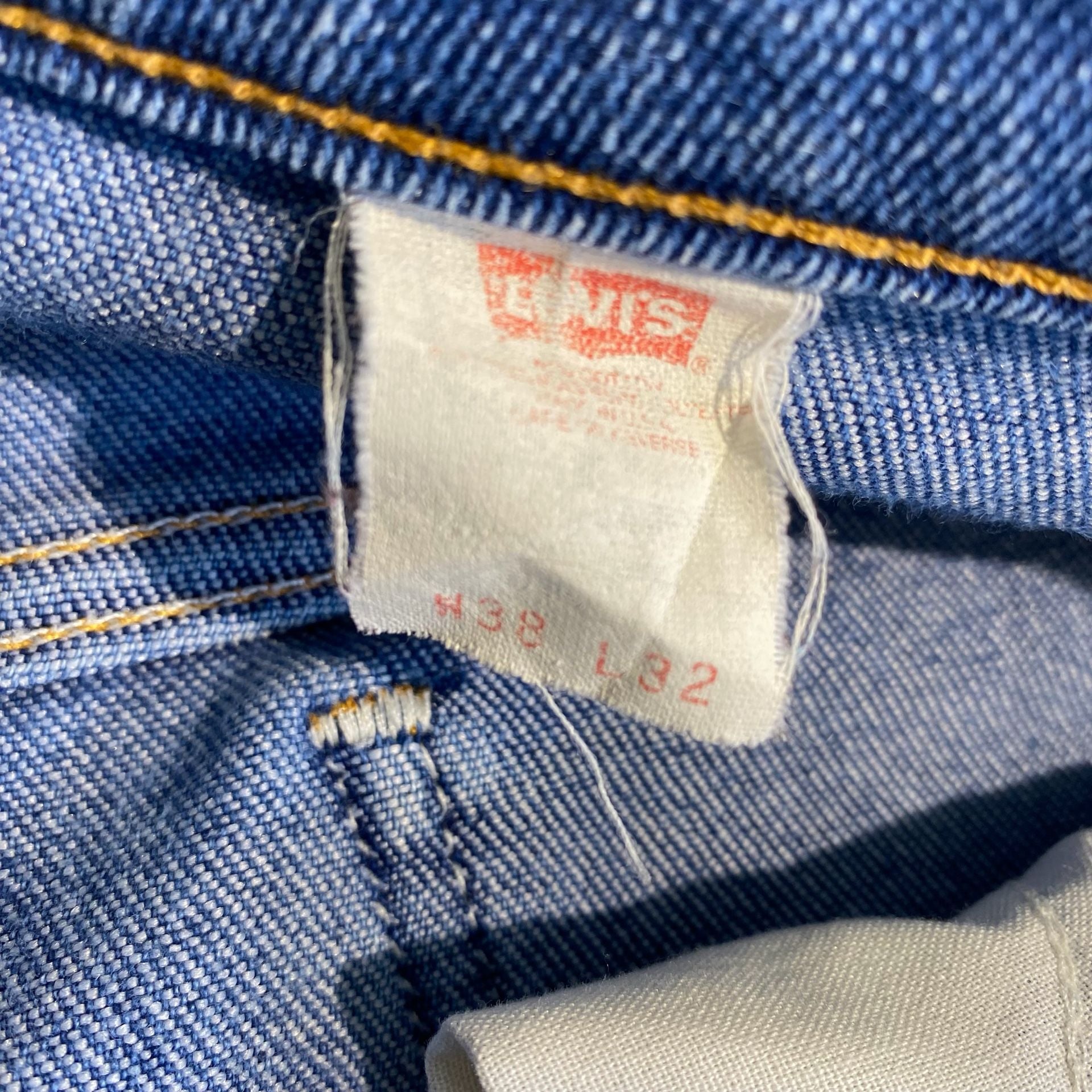 Levi's Straight Jeans Blue Vintage Distressed Cotton Denim 4
