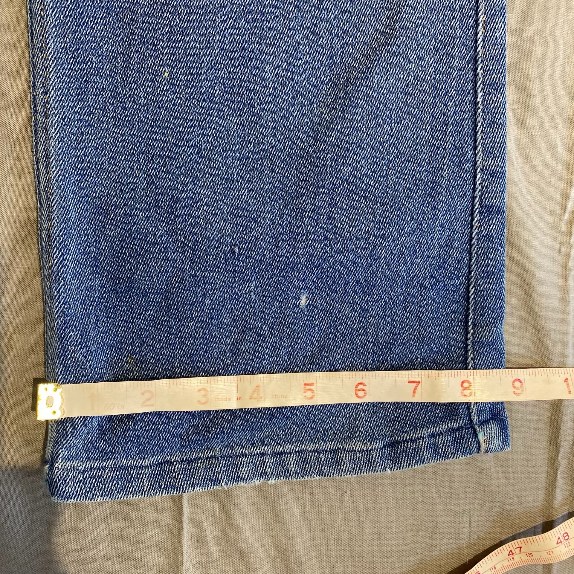 Levi's Straight Jeans Blue Vintage Distressed Cotton Denim 8