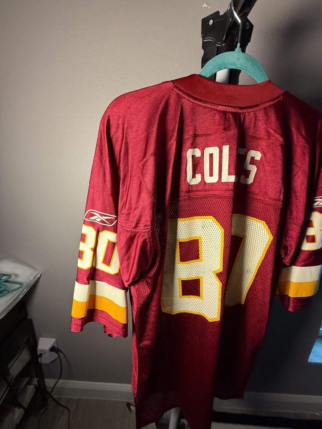 Reebok Washington Redskins 87 Jersey Size L Burgundy NFL Football 10