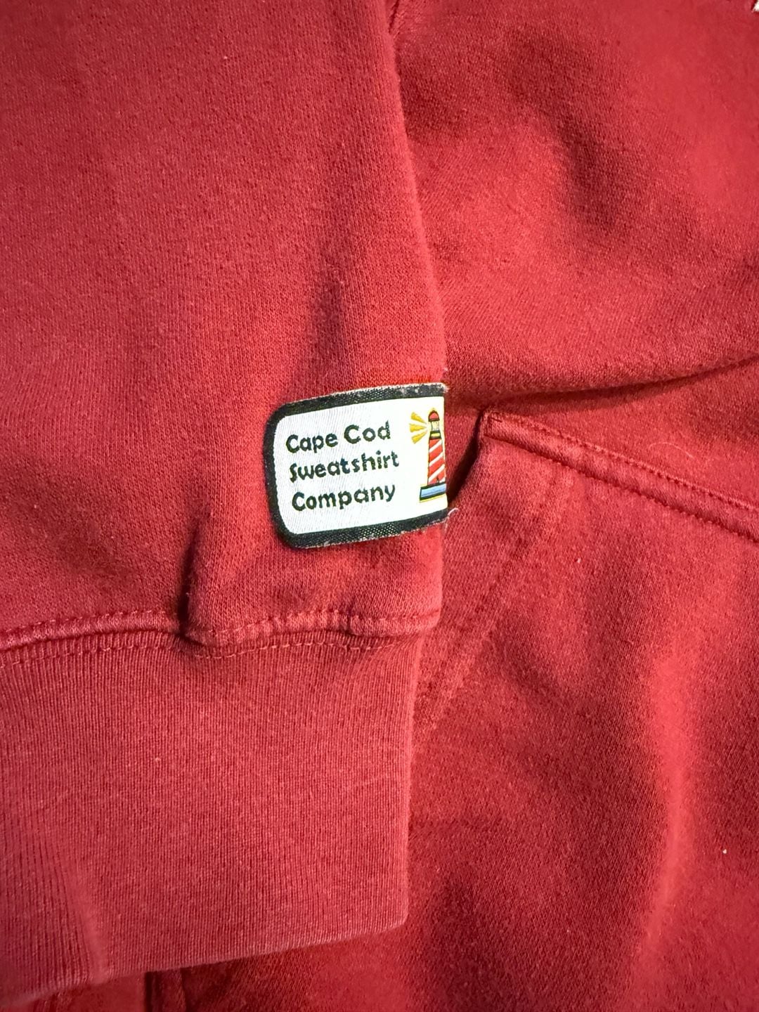 Cape Cod Sweatshirt Company Cape Cod Mass Hoodie Size M Red 4