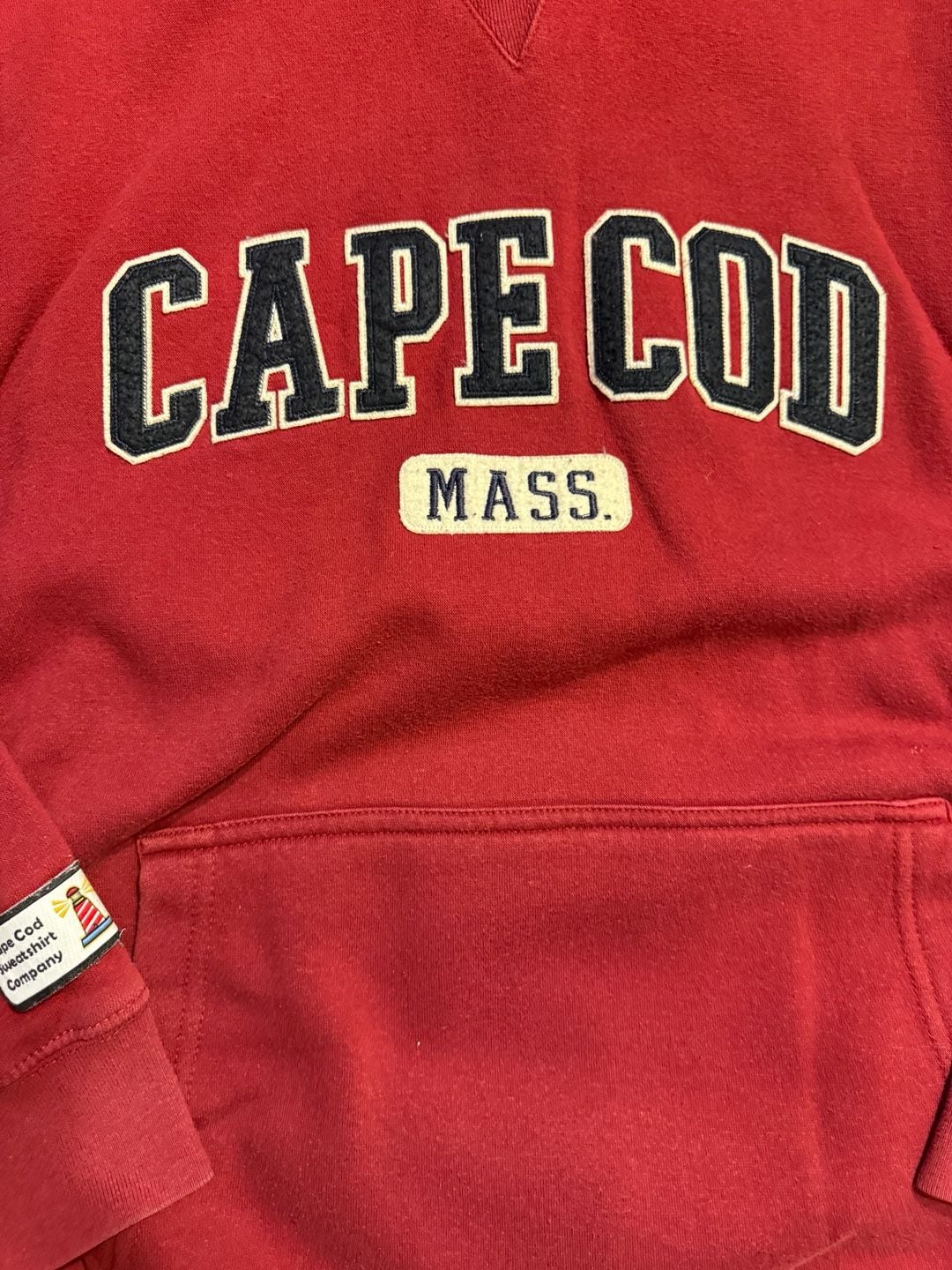 Cape Cod Sweatshirt Company Cape Cod Mass Hoodie Size M Red 5
