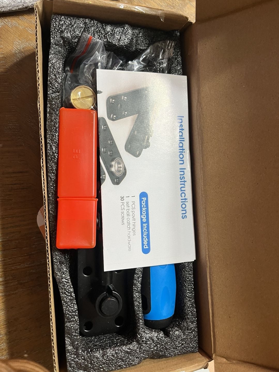 Hidden Pivot Hinge Heavy Duty Door Hardware Kit New 4