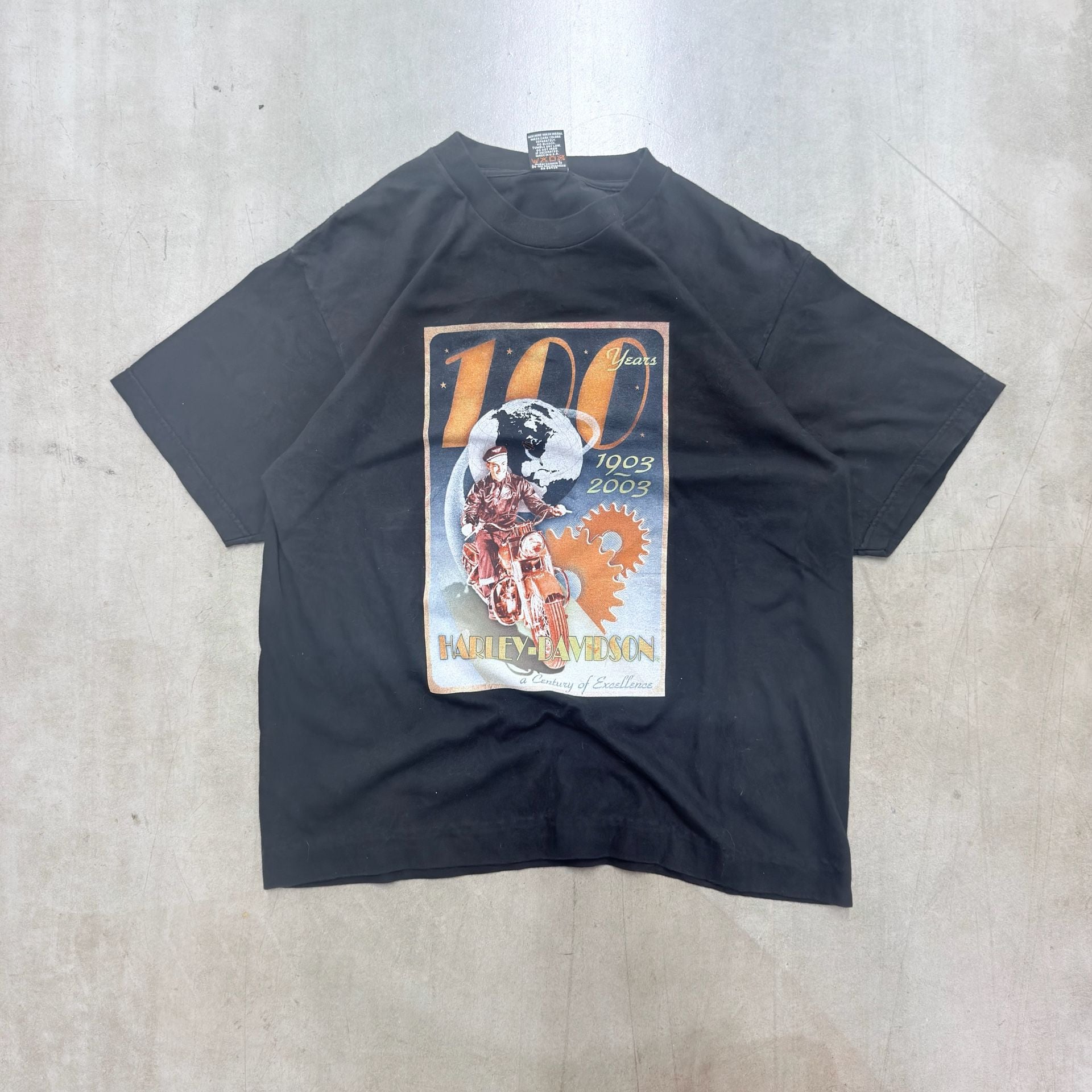 Harley-Davidson 100 Years 1903-2003 Las Vegas T-Shirt Size L Black 2