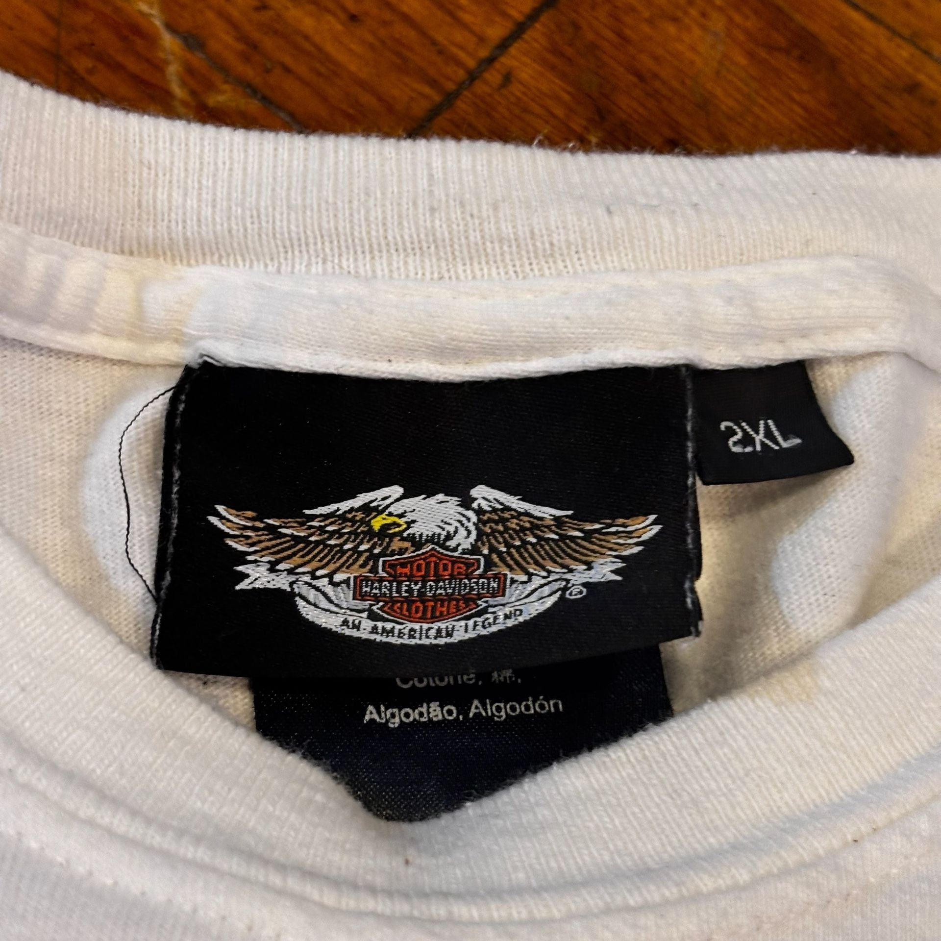 Vintage Y2K Harley-Davidson 105 Years Long Sleeve T-Shirt Size 2XL White 5