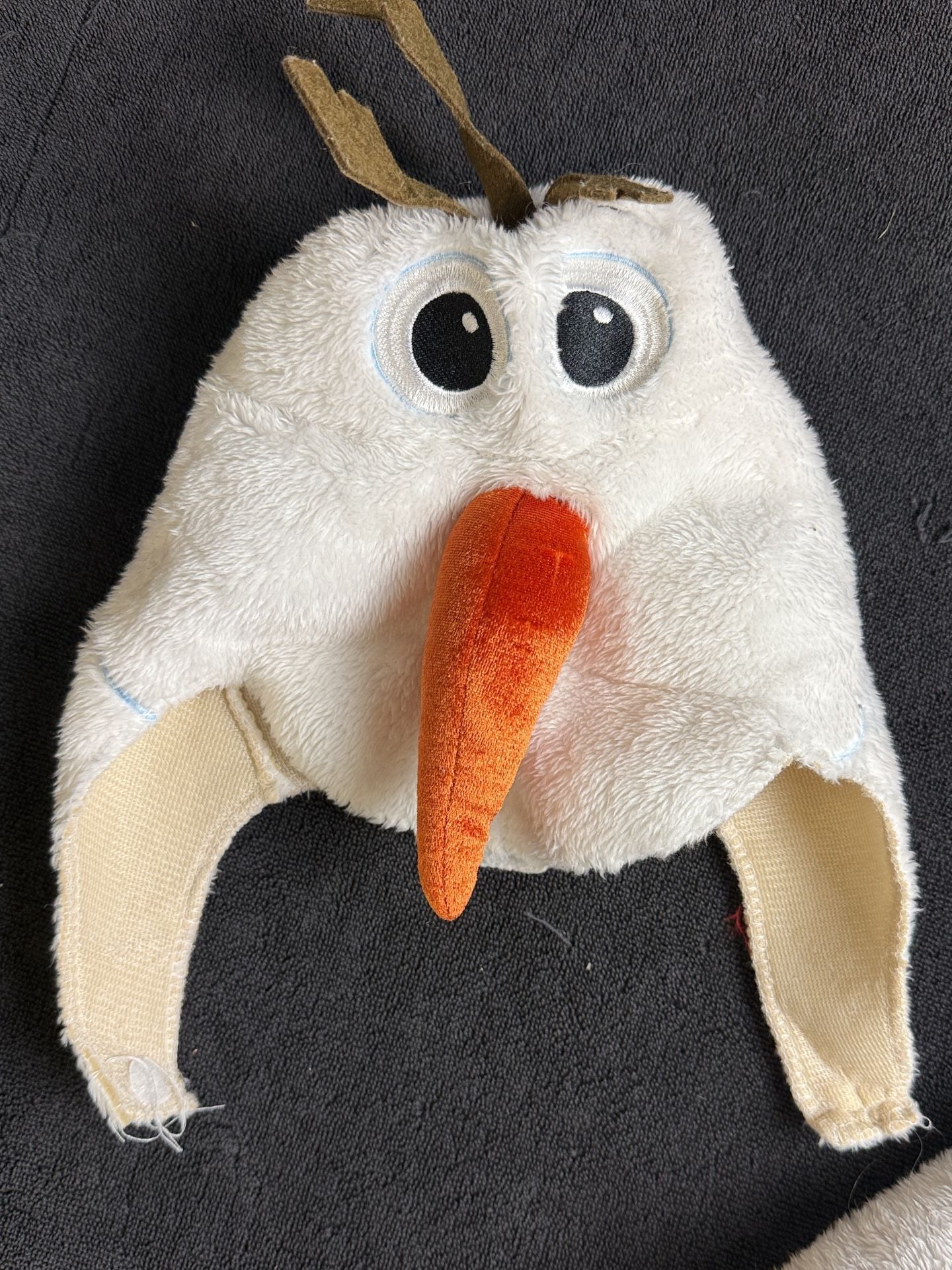Disney Frozen Olaf Costume Size S/P(2T) White Fleece 2