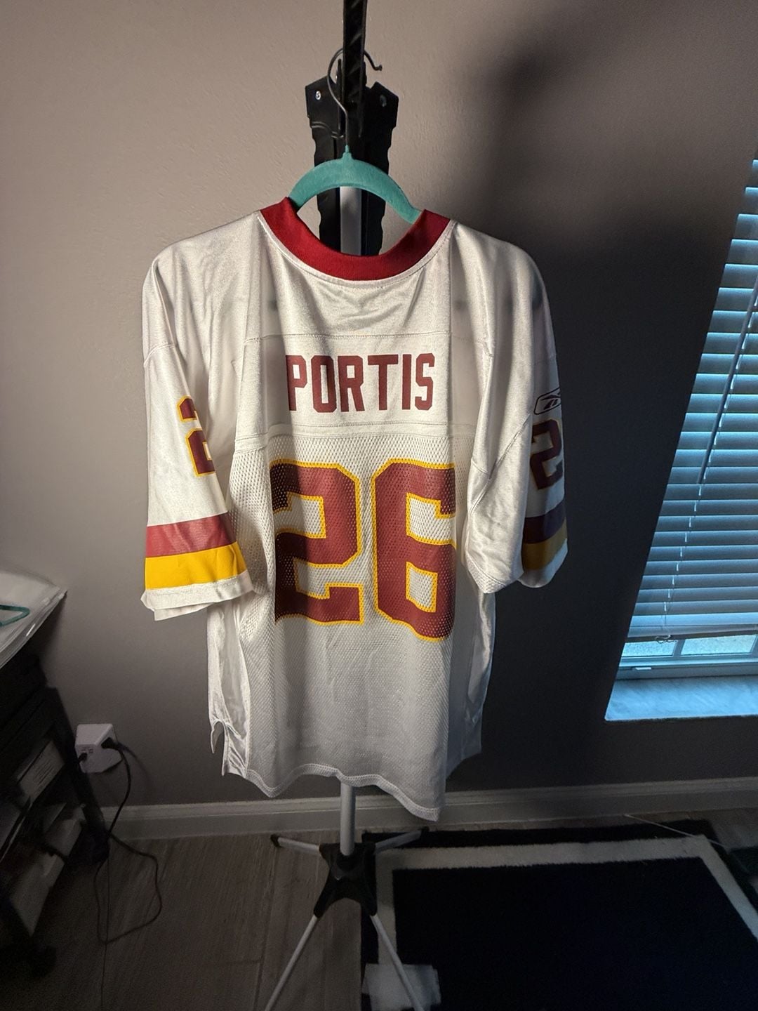 Reebok Washington Redskins #26 Jersey Size L White Football 9