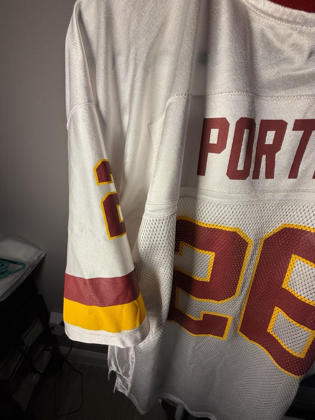 Reebok Washington Redskins #26 Jersey Size L White Football 10