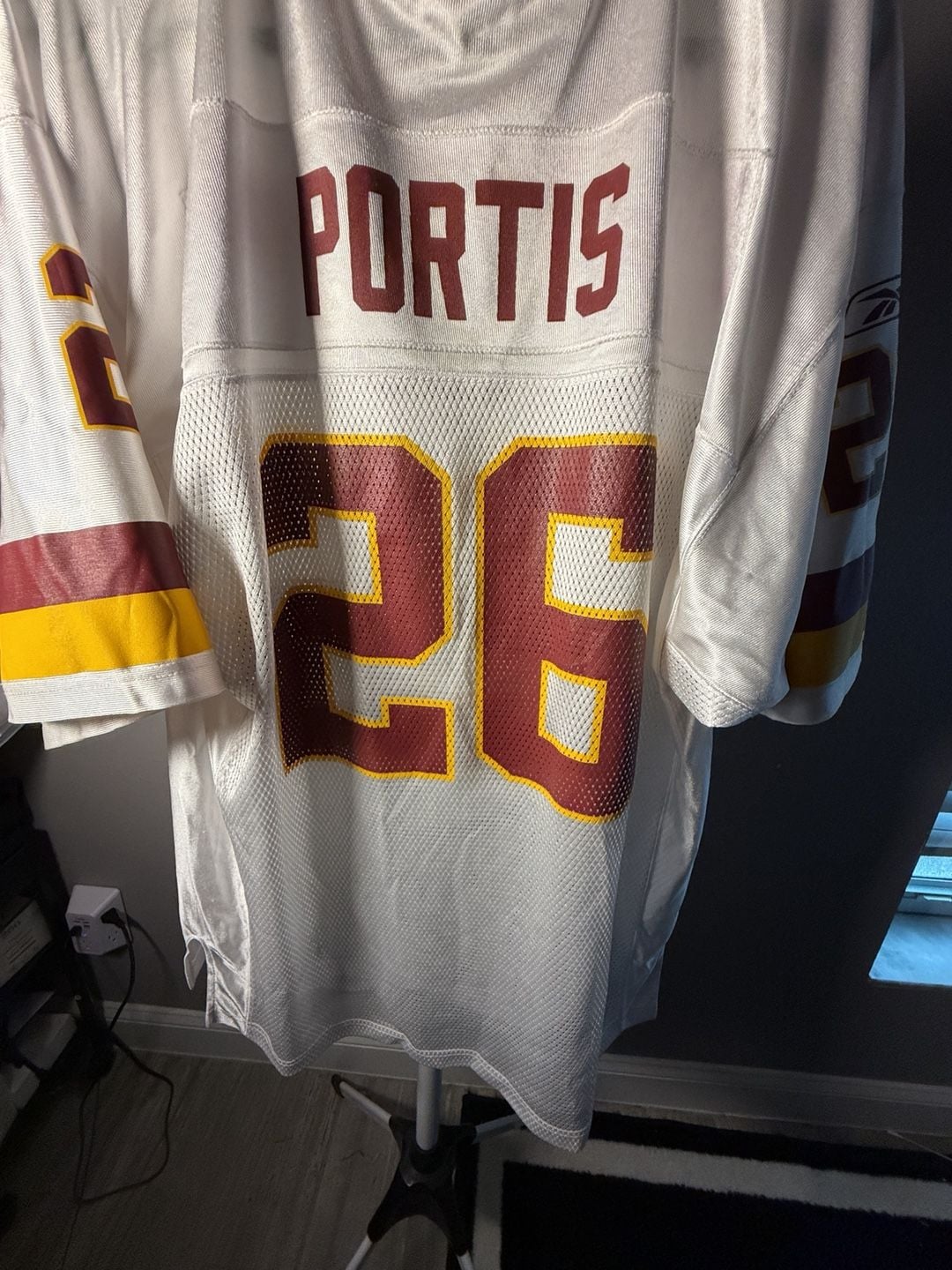 Reebok Washington Redskins #26 Jersey Size L White Football 14