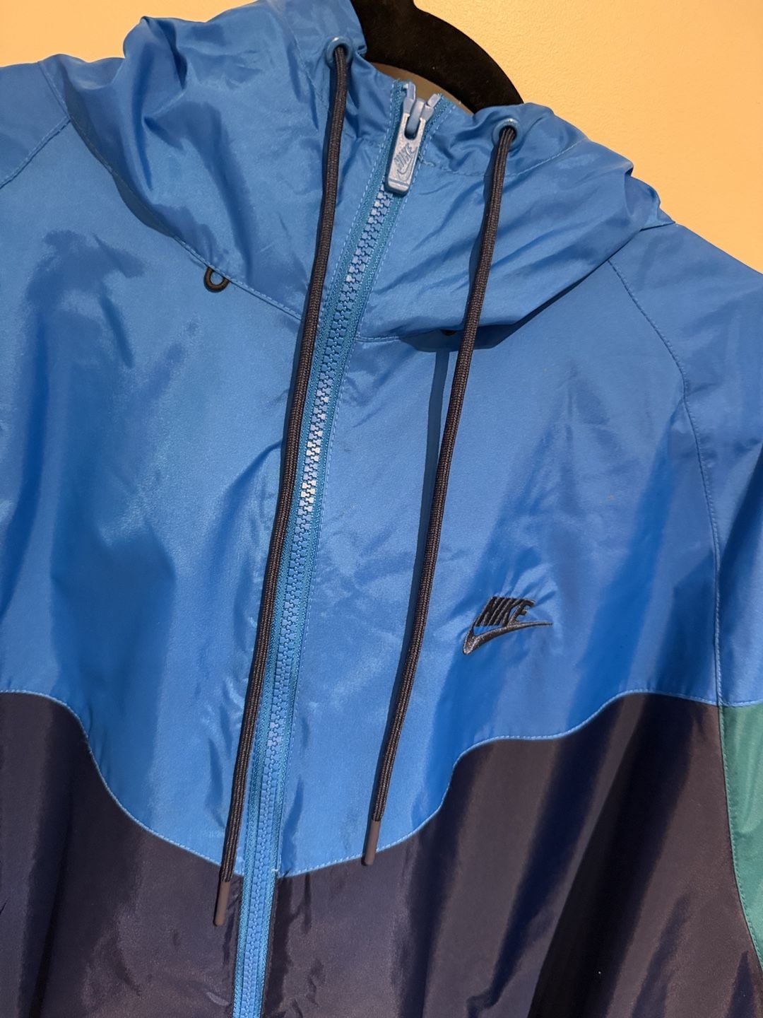Nike Windrunner Jacket Size XL Blue Green Full Zip Hooded 5