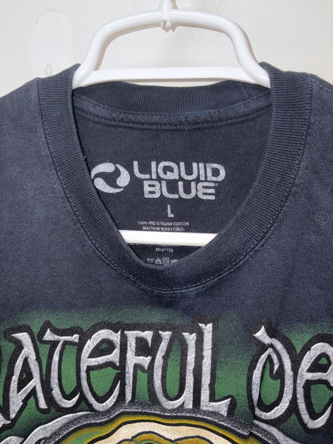 Liquid Blue Grateful Dead Shamrock V Tie-Dye T-Shirt Size L 3