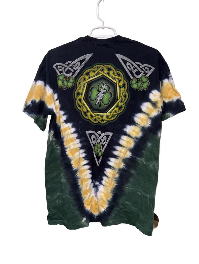 Liquid Blue Grateful Dead Shamrock V Tie-Dye T-Shirt Size L 4