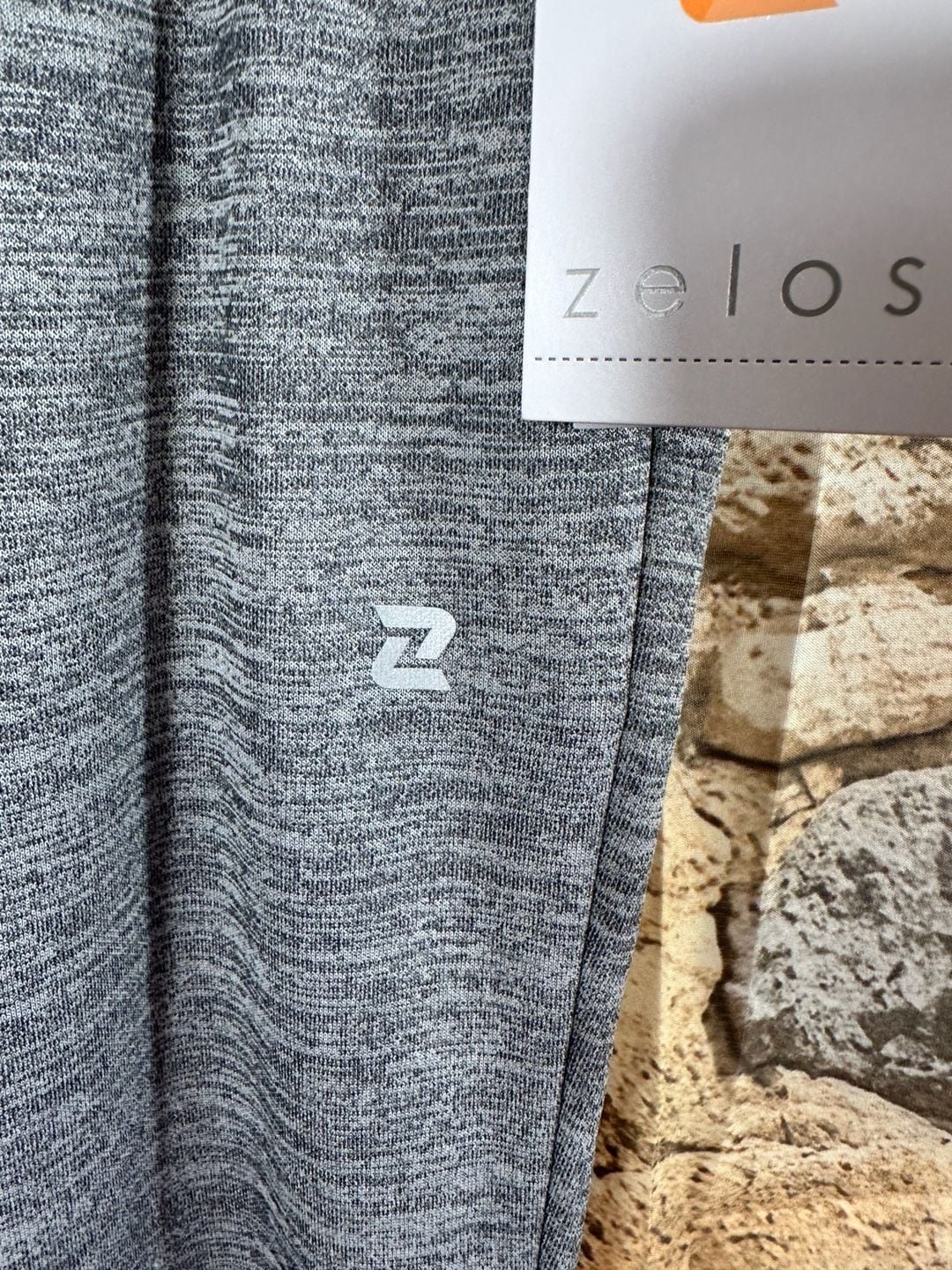 Zelos Athletic Track Pants Gray Heather 3