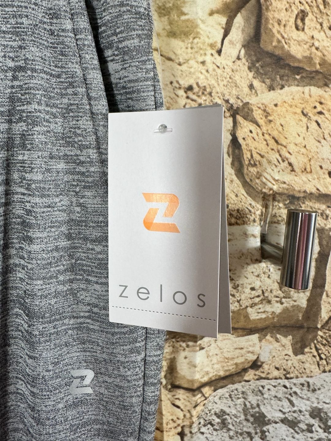 Zelos Athletic Track Pants Gray Heather 6