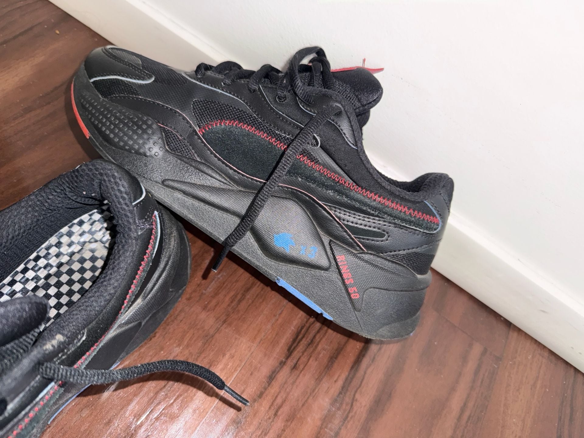 Puma RS-X Sonic Sneakers Black Red Blue 4