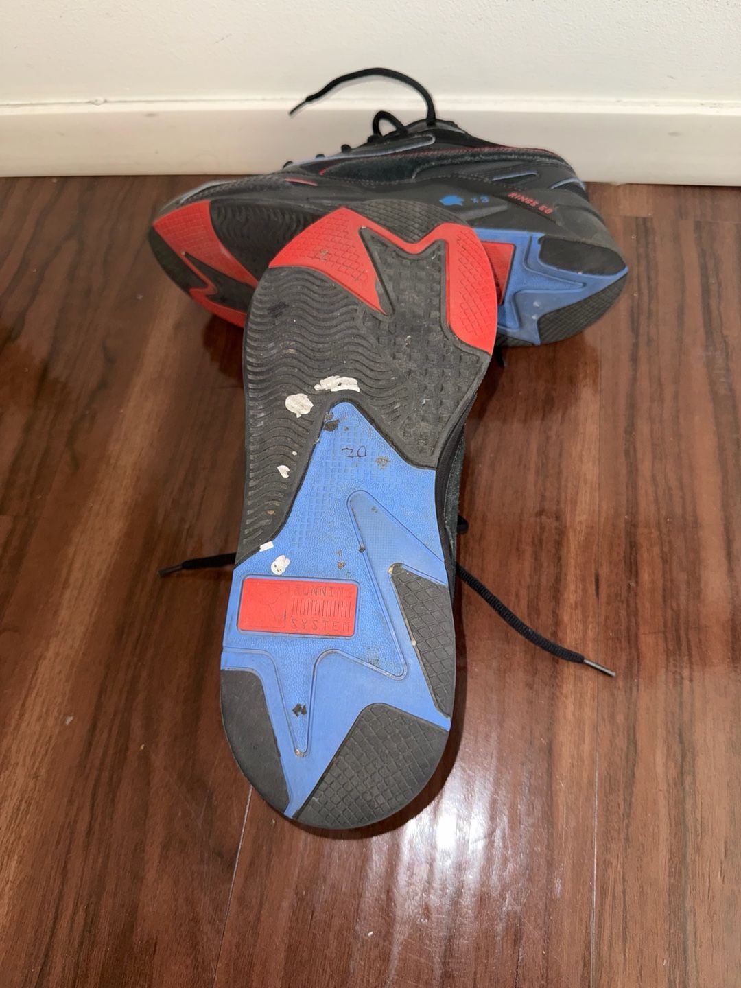 Puma RS-X Sonic Sneakers Black Red Blue 6