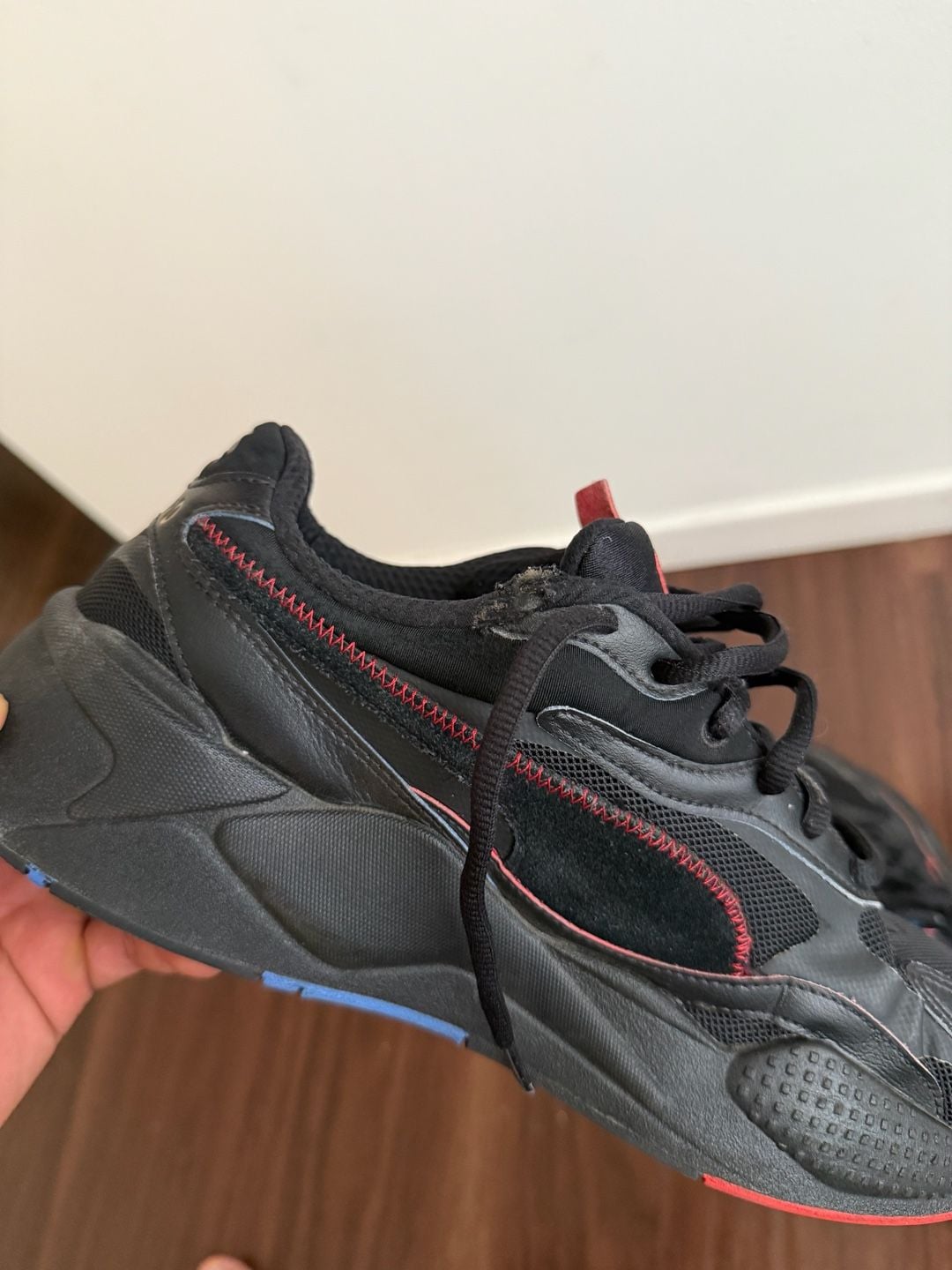 Puma RS-X Sonic Sneakers Black Red Blue 7