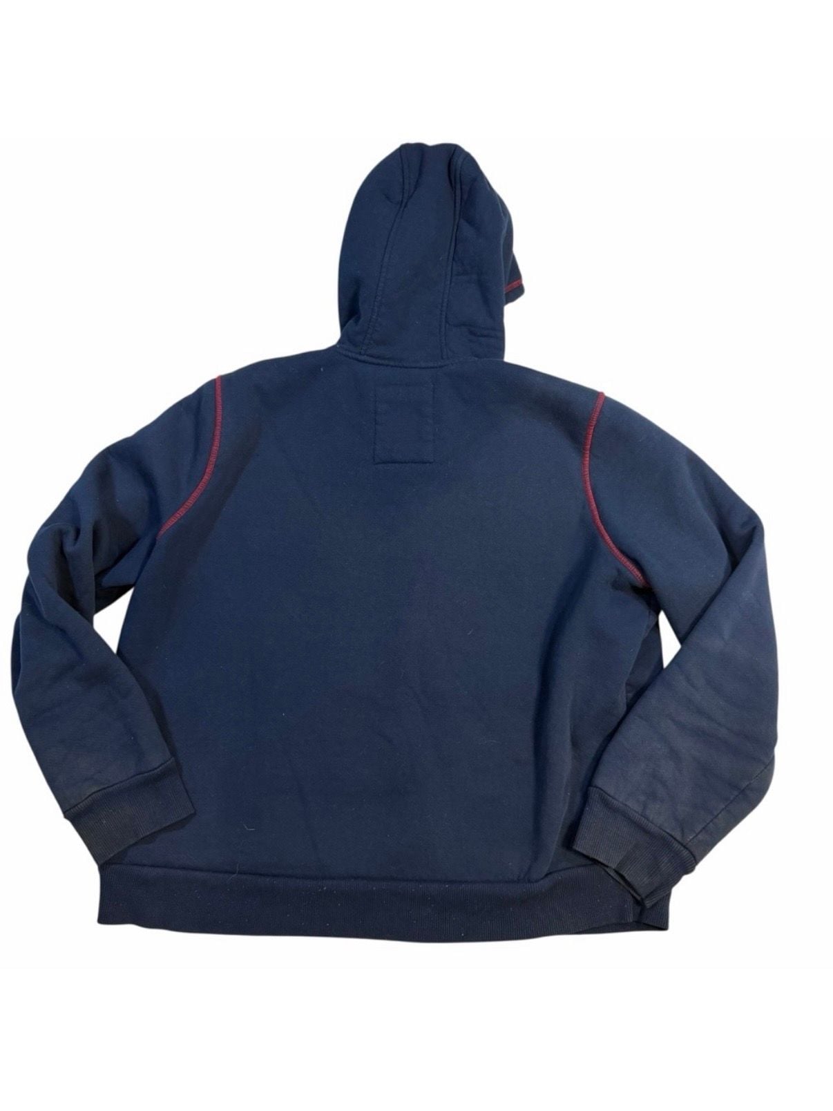 New England Patriots NFL Team Apparel Zip Up Hoodie XXL Blue Sherpa Lined 3
