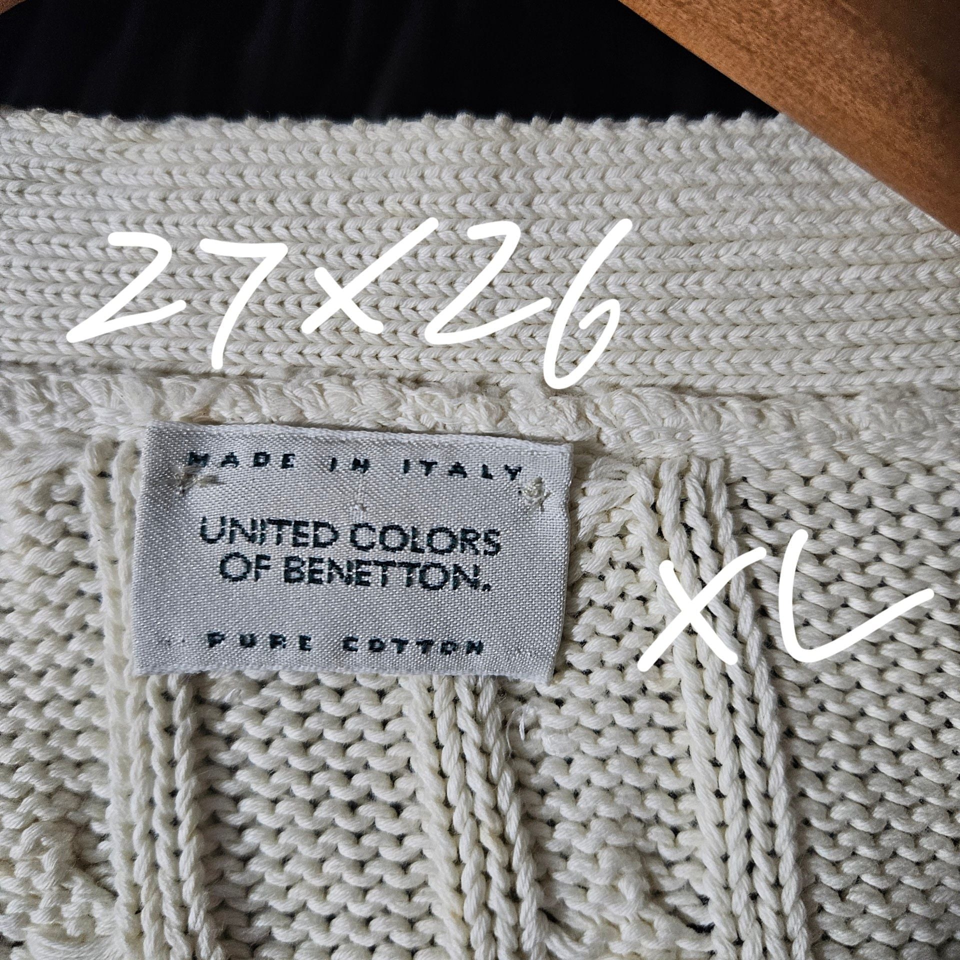 United Colors Of Benetton Cable Knit Cardigan Cream 4