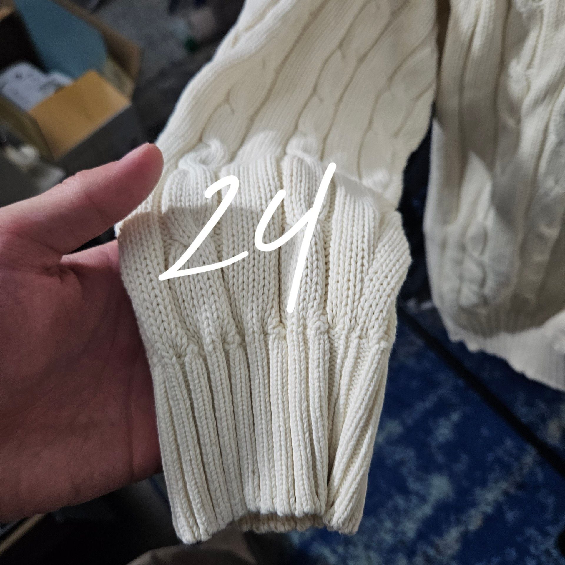 United Colors Of Benetton Cable Knit Cardigan Cream 5
