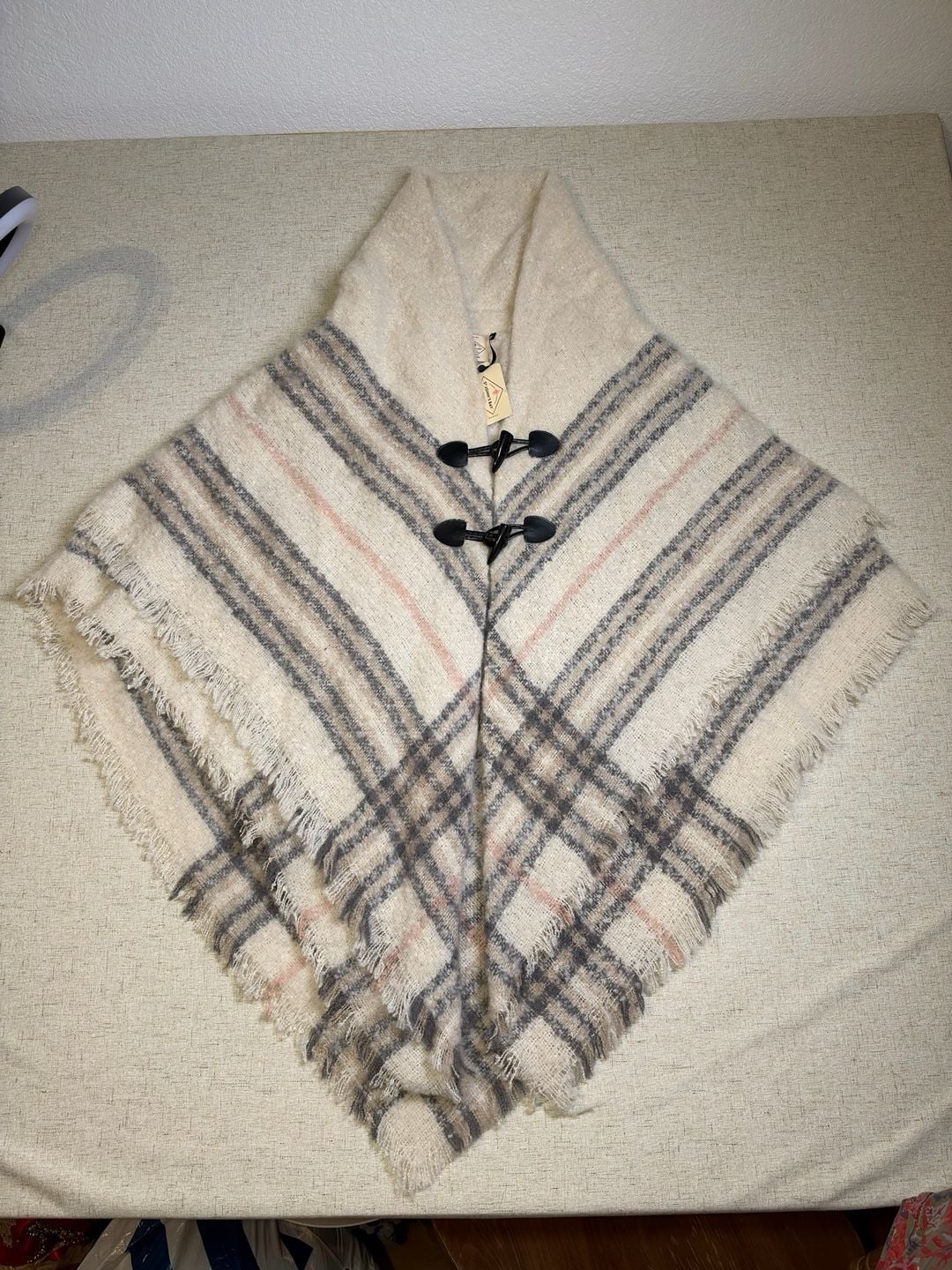New St. John's Bay Plaid Poncho 2
