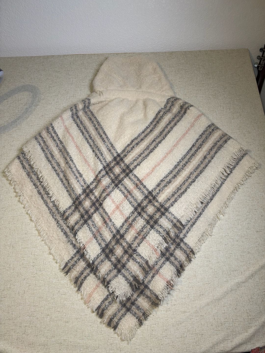 New St. John's Bay Plaid Poncho 11