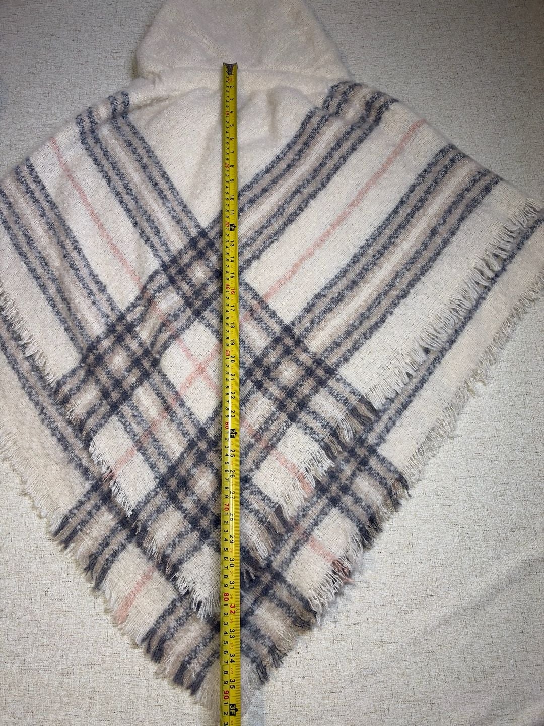 New St. John's Bay Plaid Poncho 14