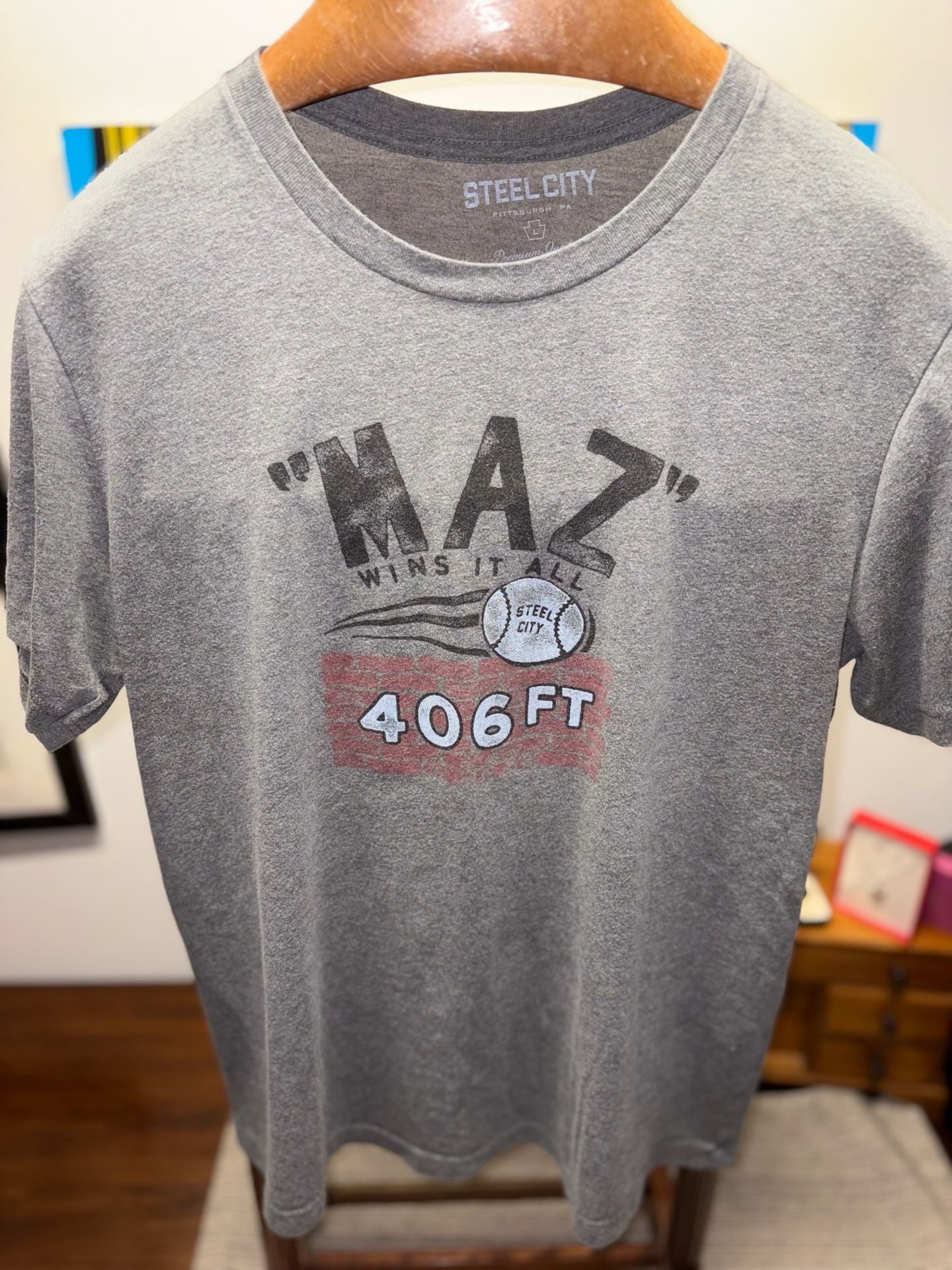 Steel City Maz Wins It All 406 Ft Size L T-Shirt 5