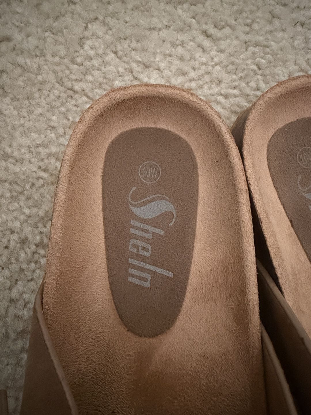 Shein Clogs Size 10W Brown Buckle Mules Slide Sandals 3