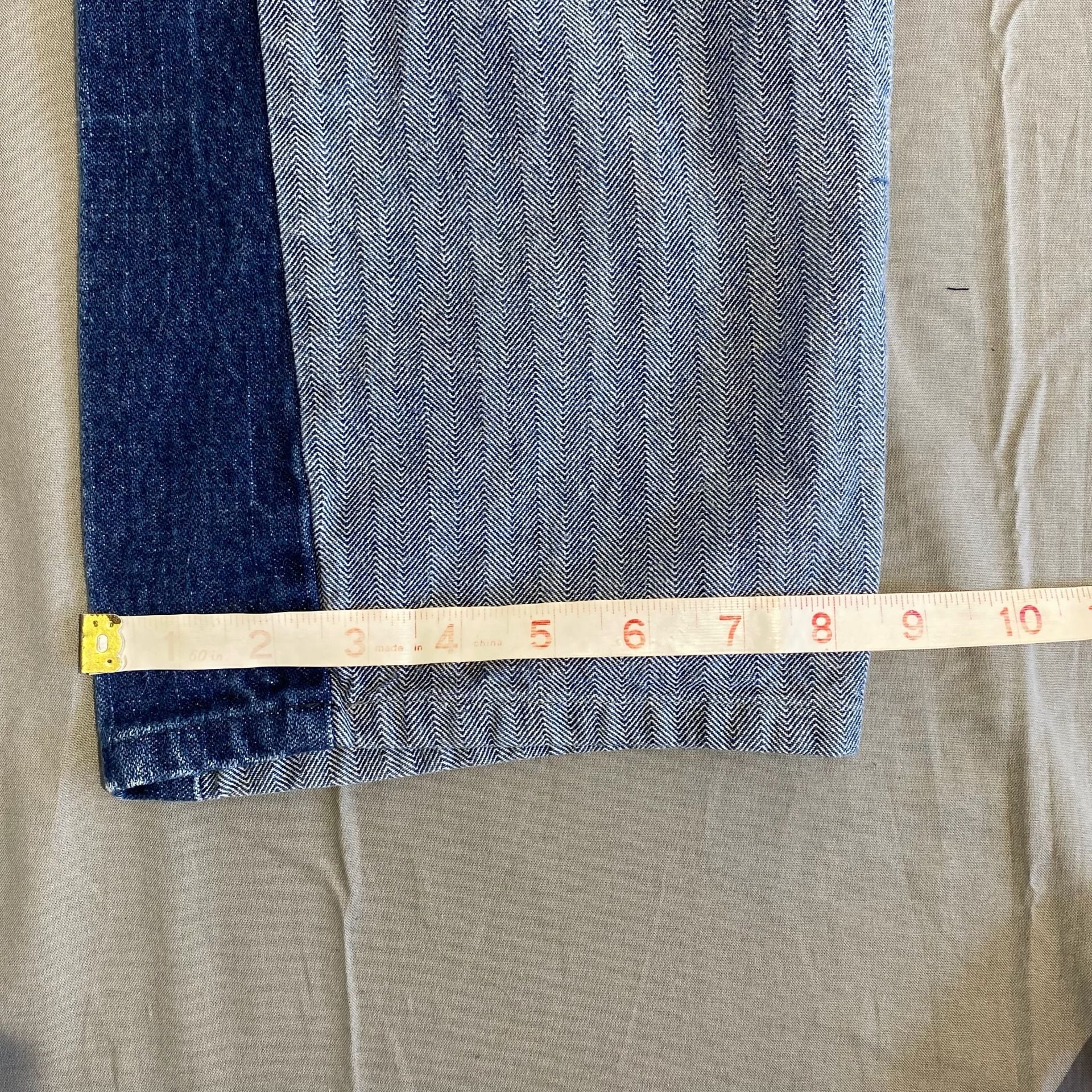 Frontier Classics Herringbone Denim Pants Size 38 Blue 7