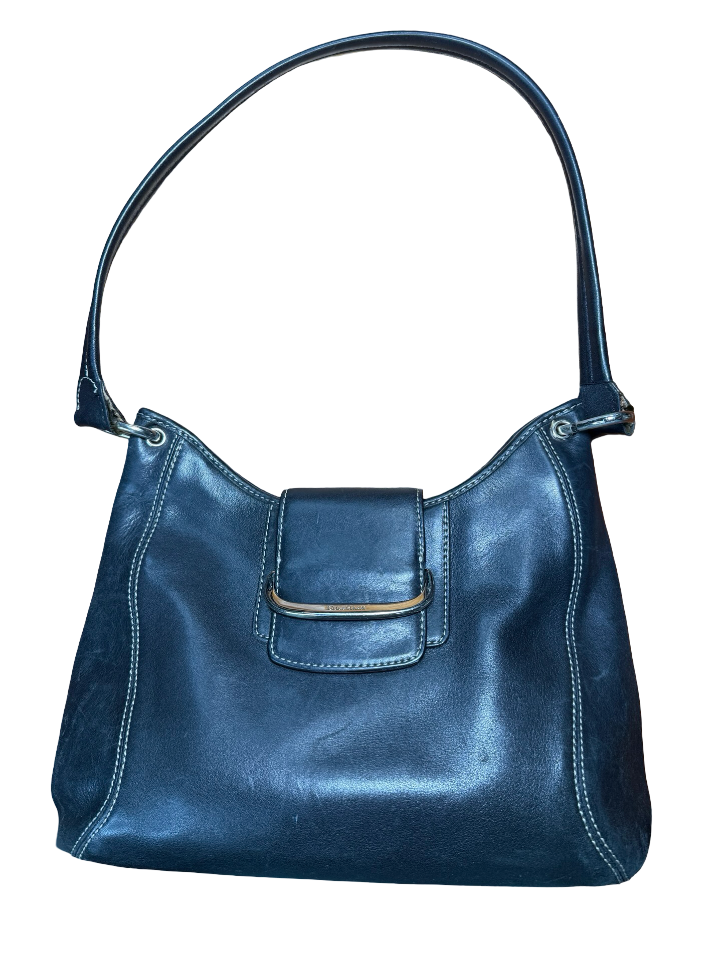 Cole Haan black leather shoulder bag with silver... 13