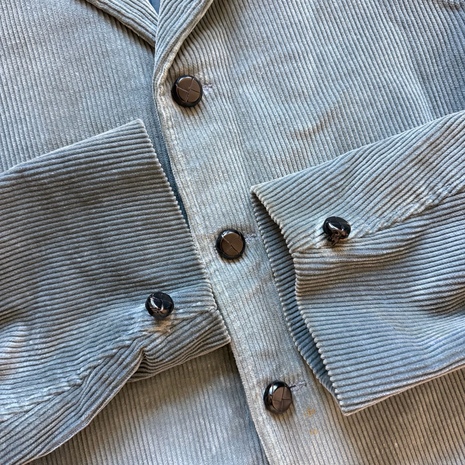 Sun Faded Vintage Teal Corduroy Coat - Sz XL 8