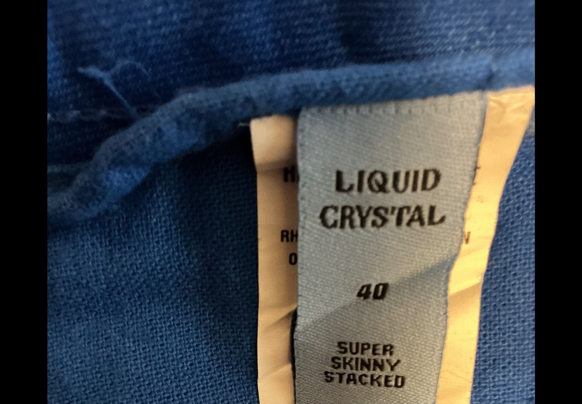 Liquid Crystal Diamond Crystal Rhinestone Stacked Jeans 15