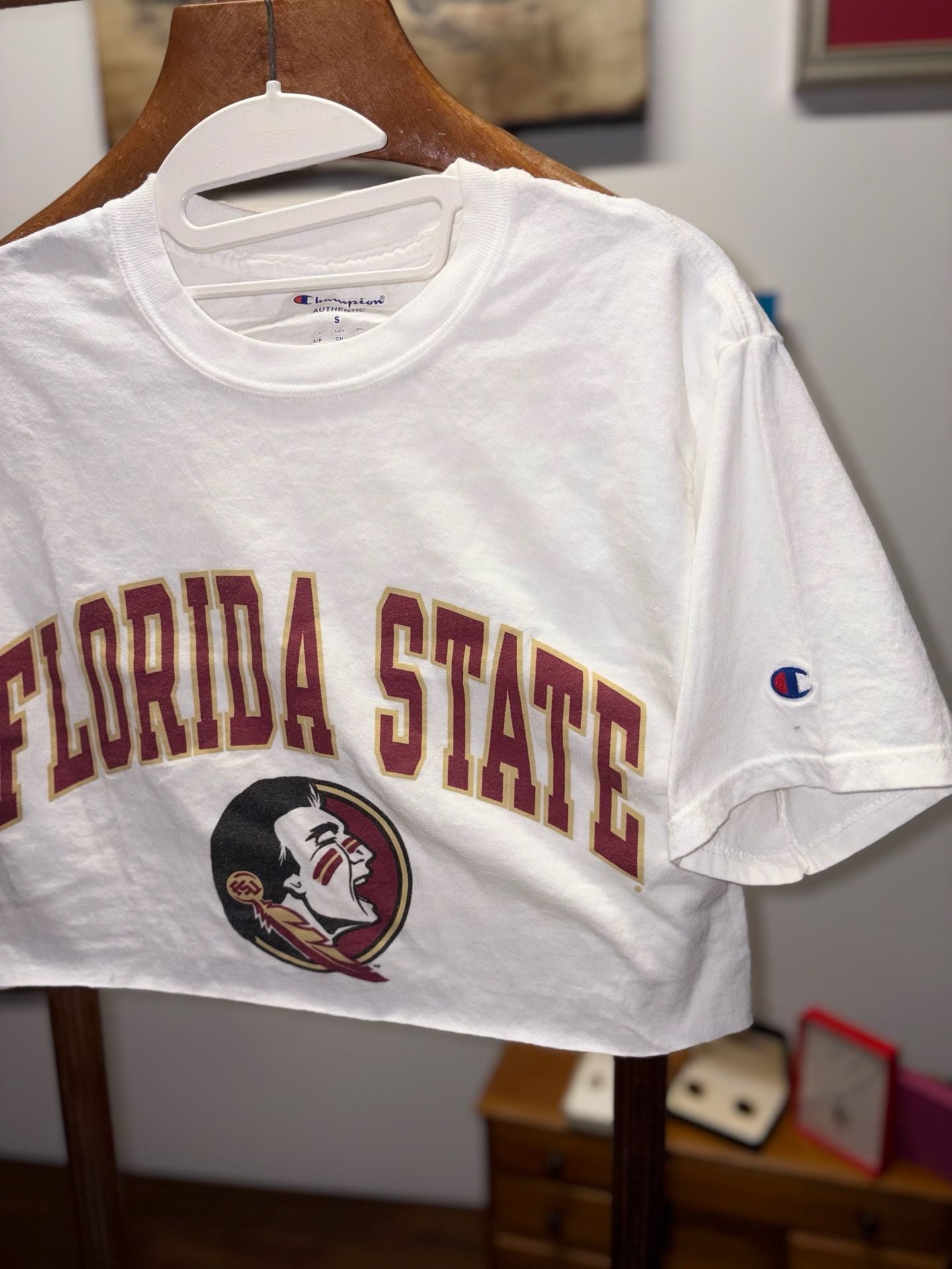Champion Florida State University T-Shirt Size S Custom Crop 3