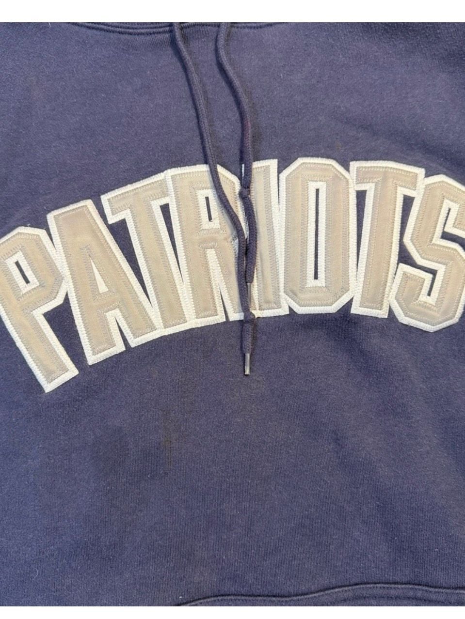 Vintage 90s Reebok New England Patriots Hoodie Men's XXL NFL Football Blue 7