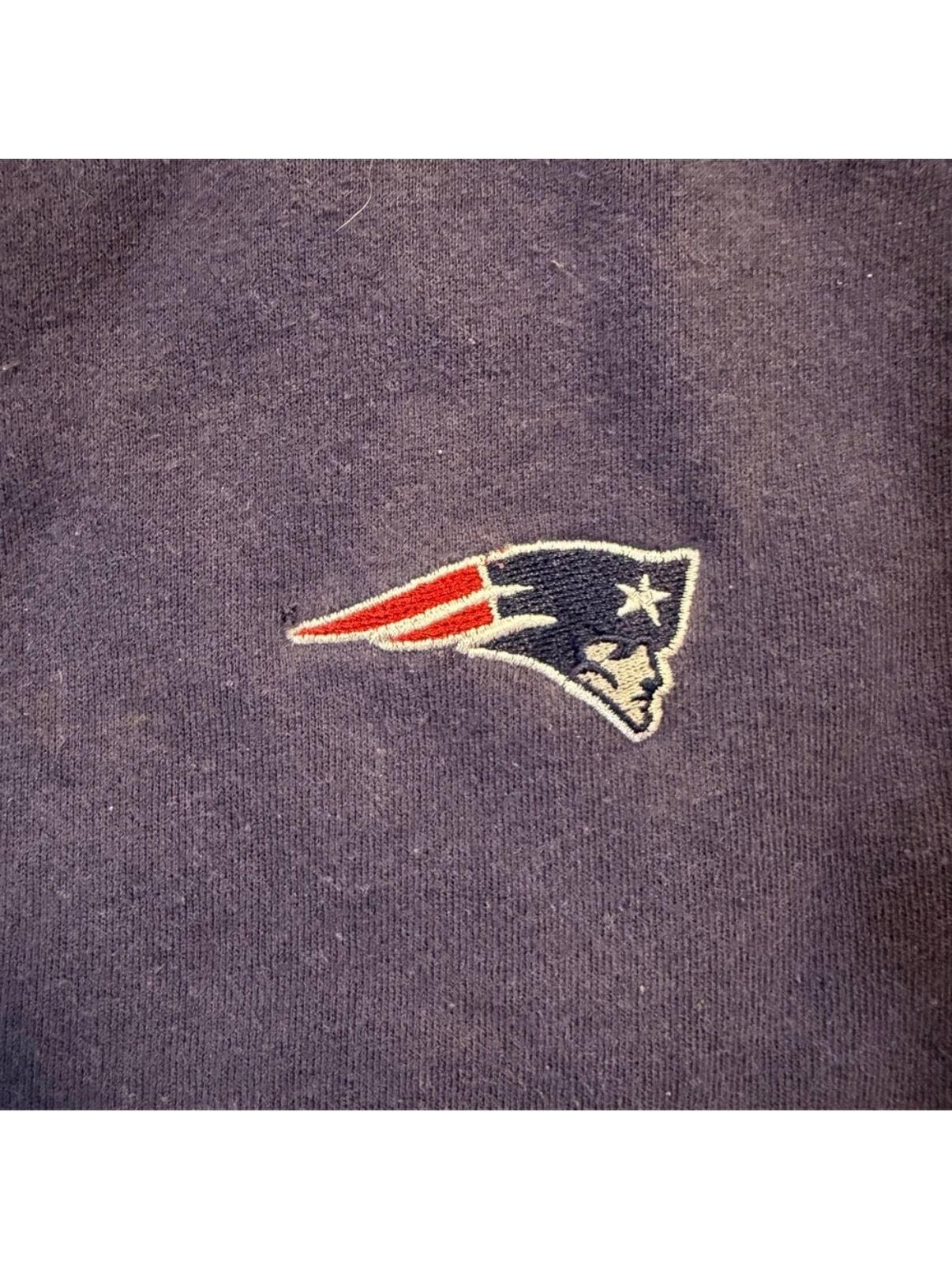Vintage 90s Reebok New England Patriots Hoodie Men's XXL NFL Football Blue 8