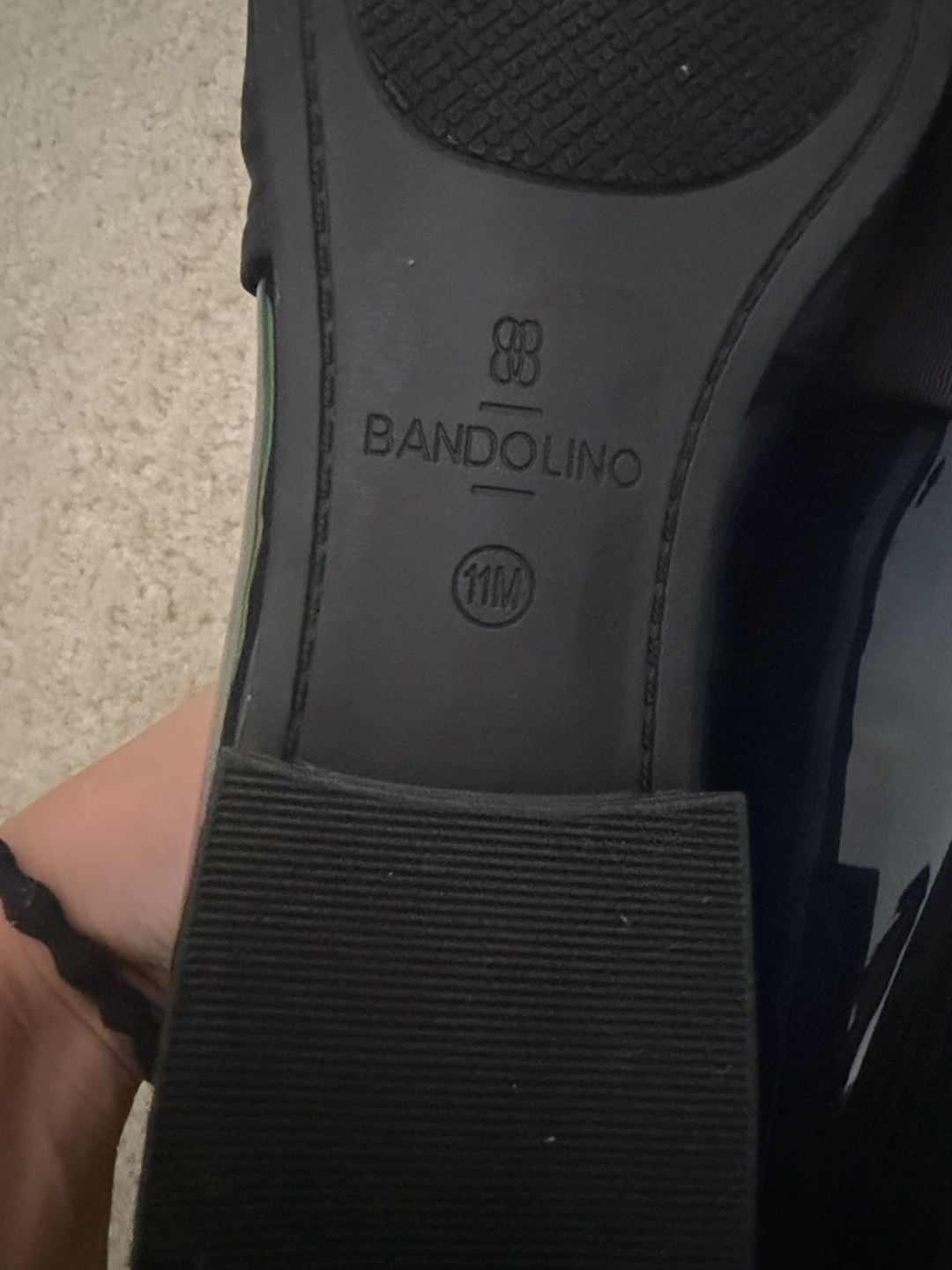 Bandolino Lindio Bow Loafer Size 11M Navy Patent 7
